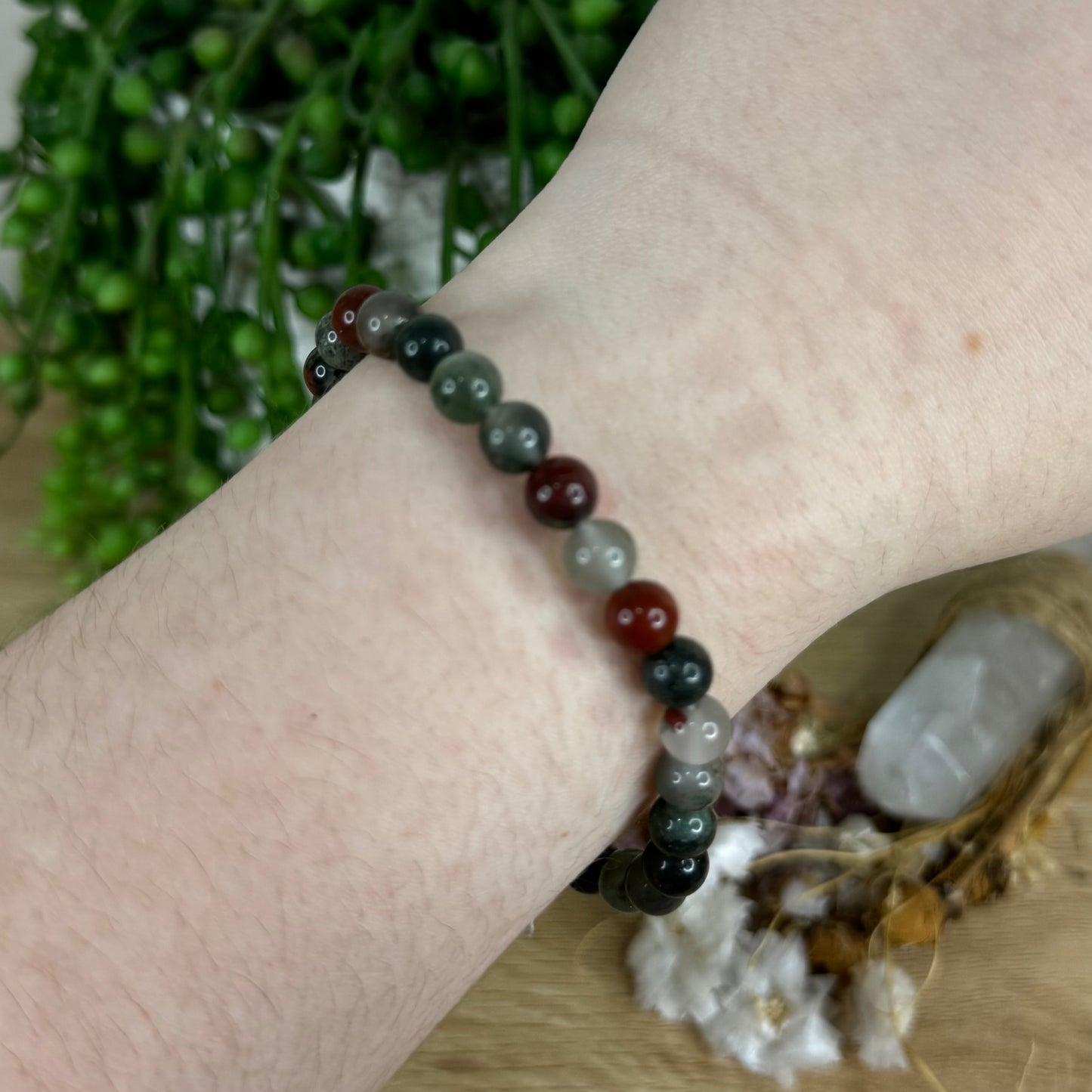 African Blood Stone Bracelet (P130) (P131) (P132)