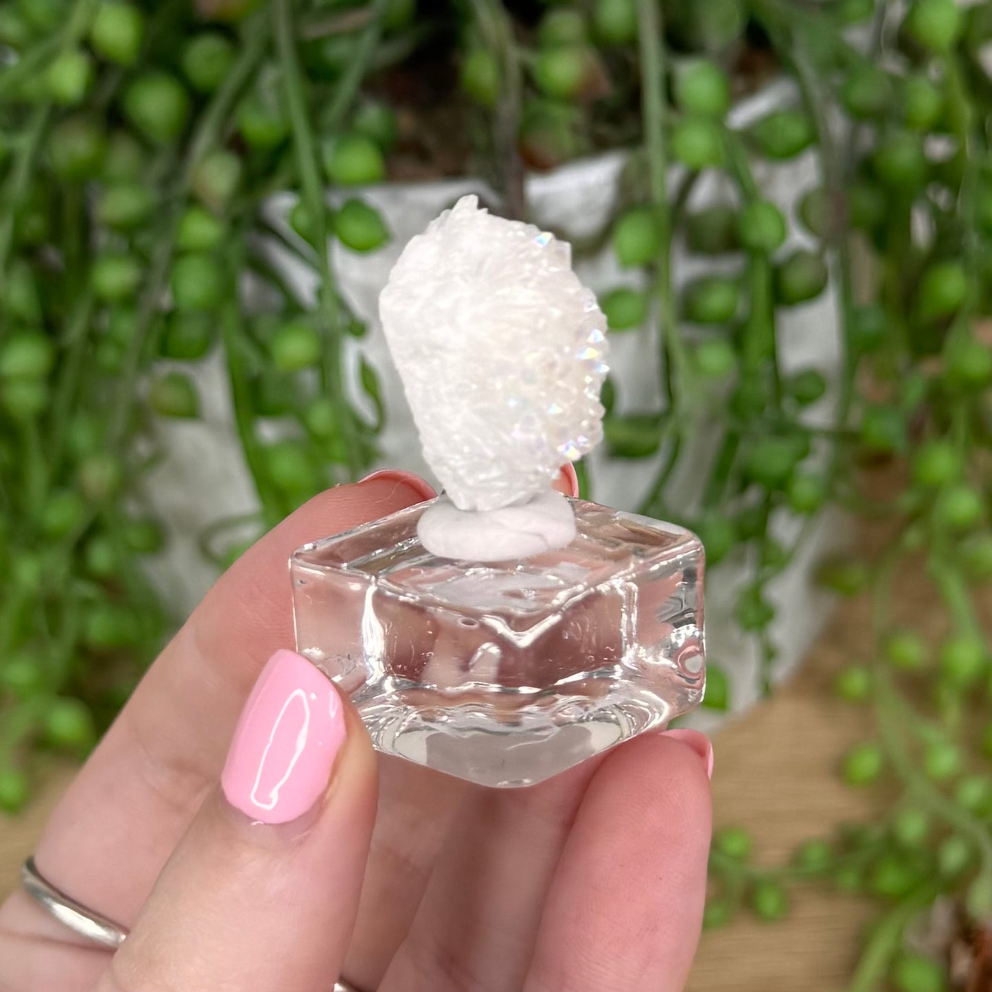 Aura Clear Quartz Cluster (T949)