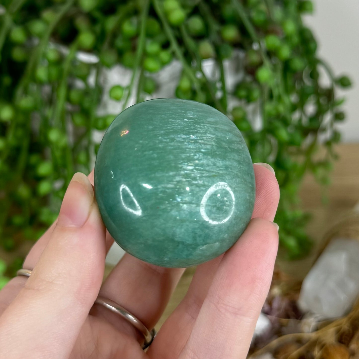 Amazonite Palm Stone (P665)