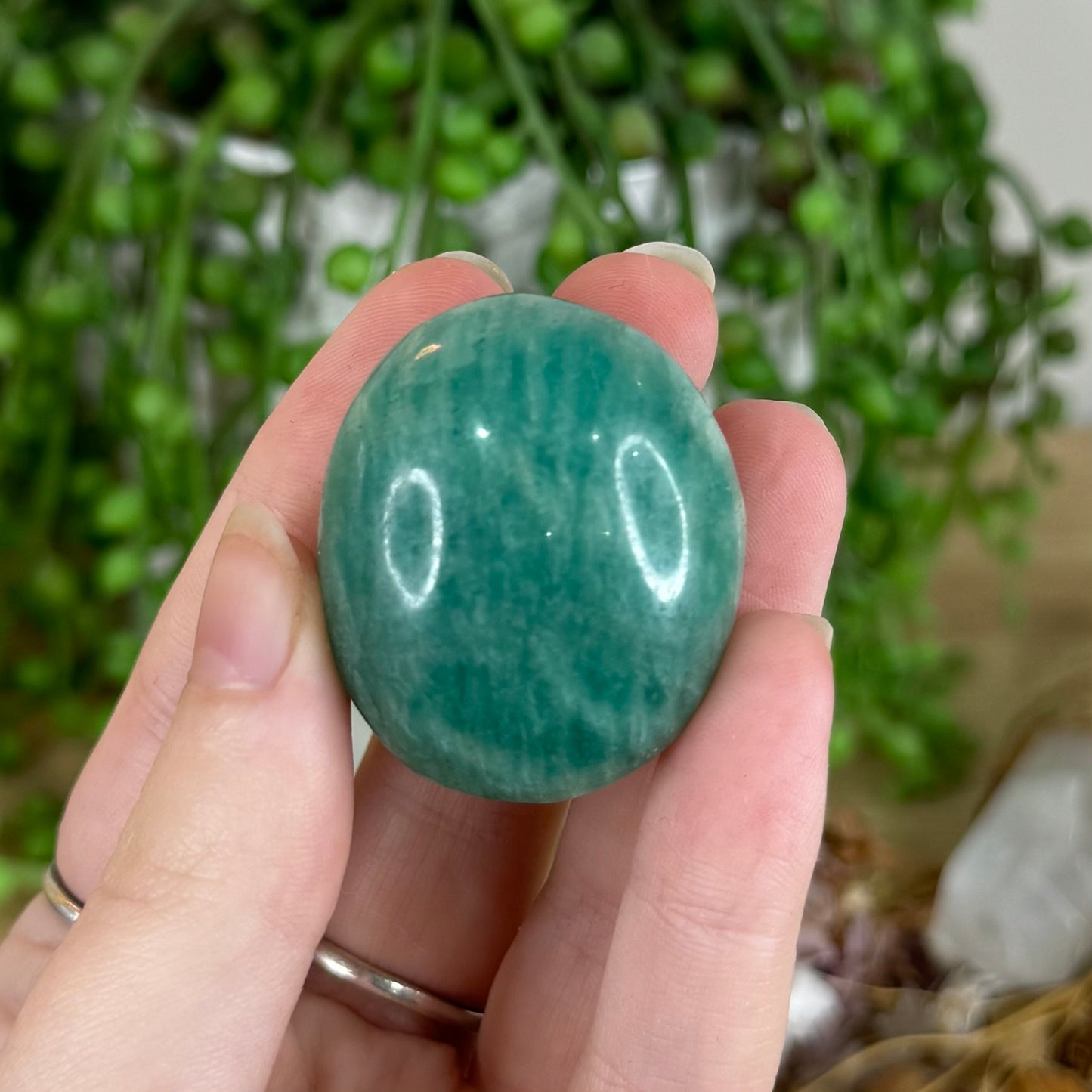 Amazonite Palm Stone (P654)
