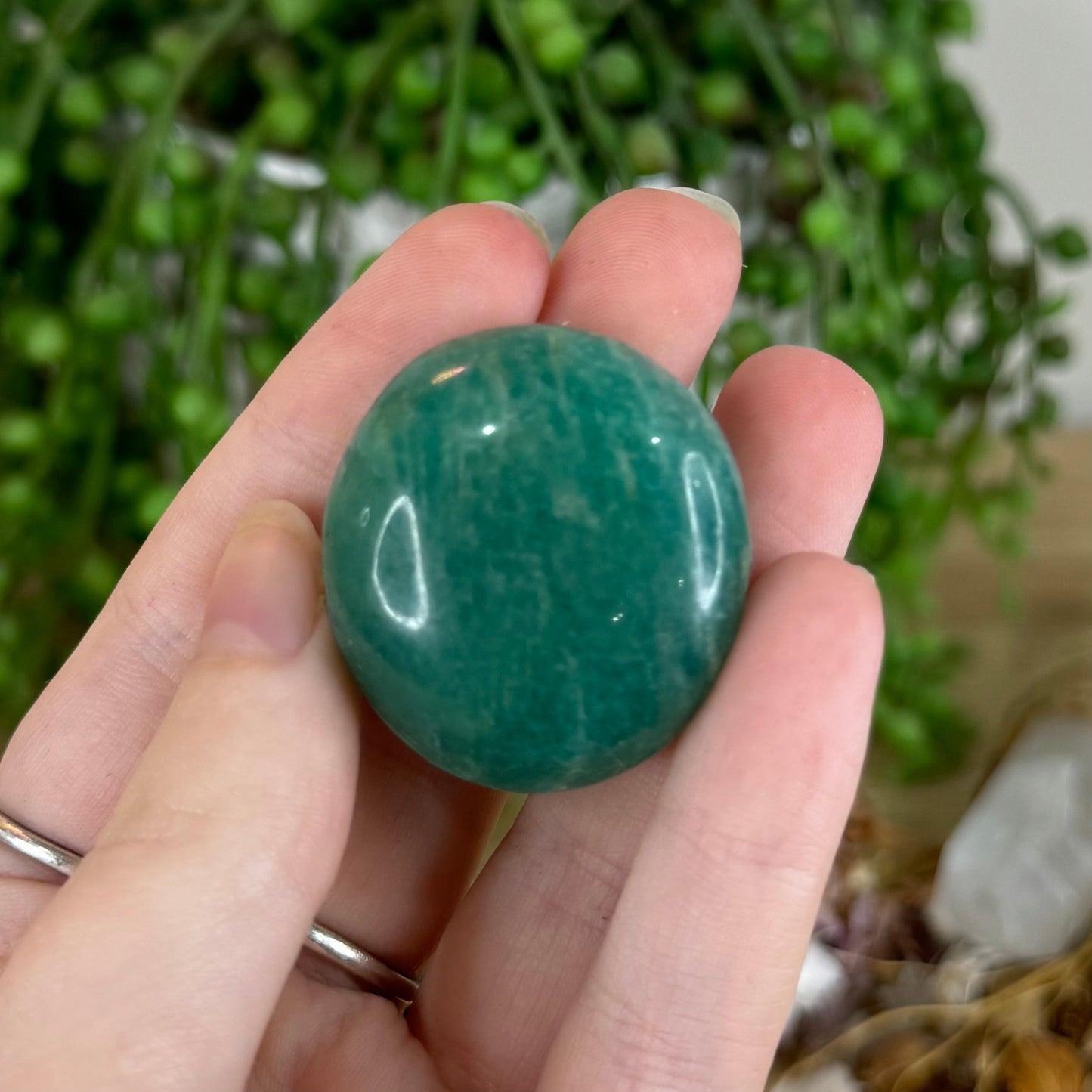 Amazonite Palm Stone (P645)