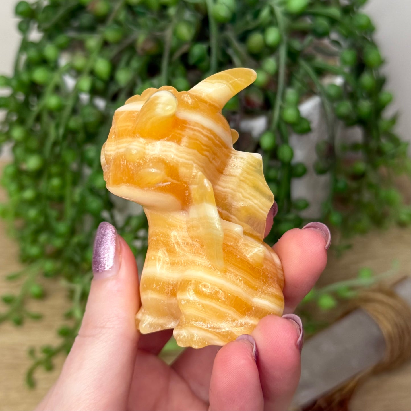 Yellow Calcite Dragon (186A)