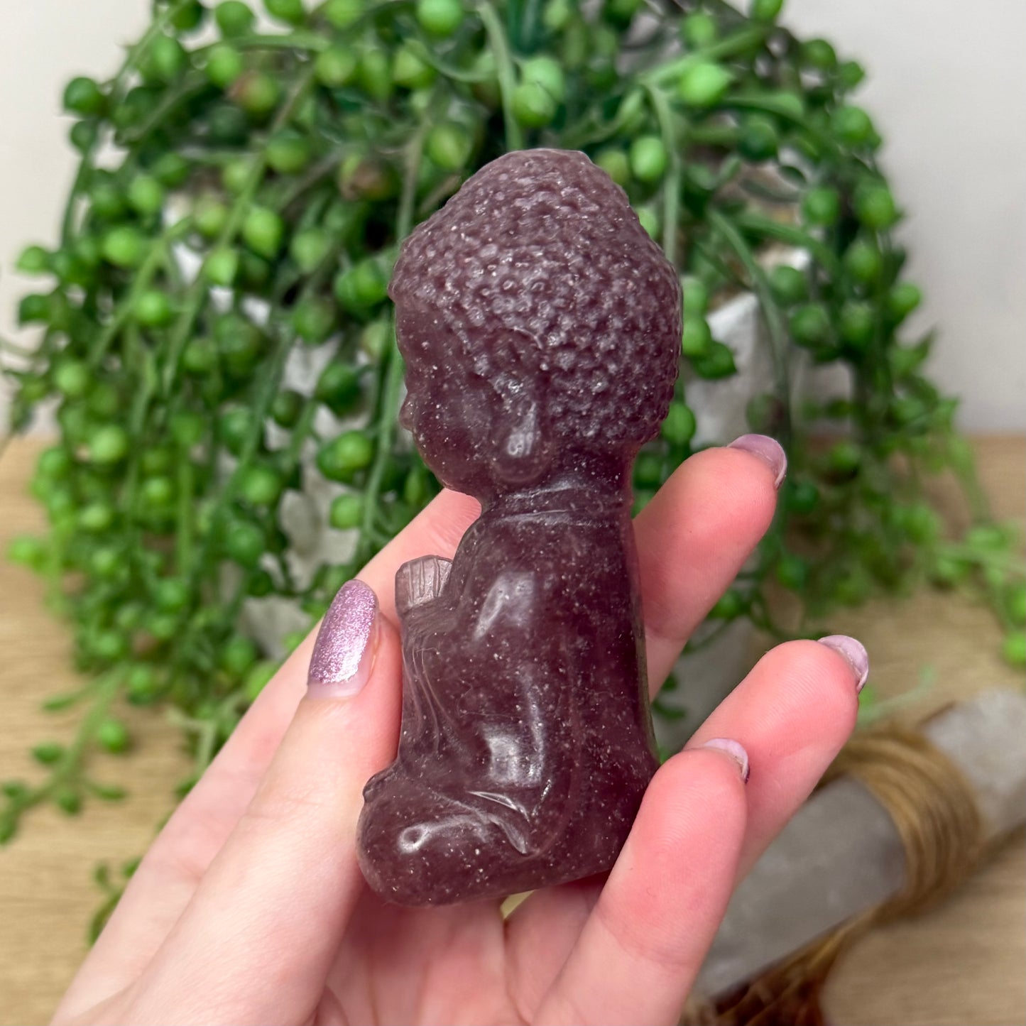 Strawberry Quartz Buddha (114A)