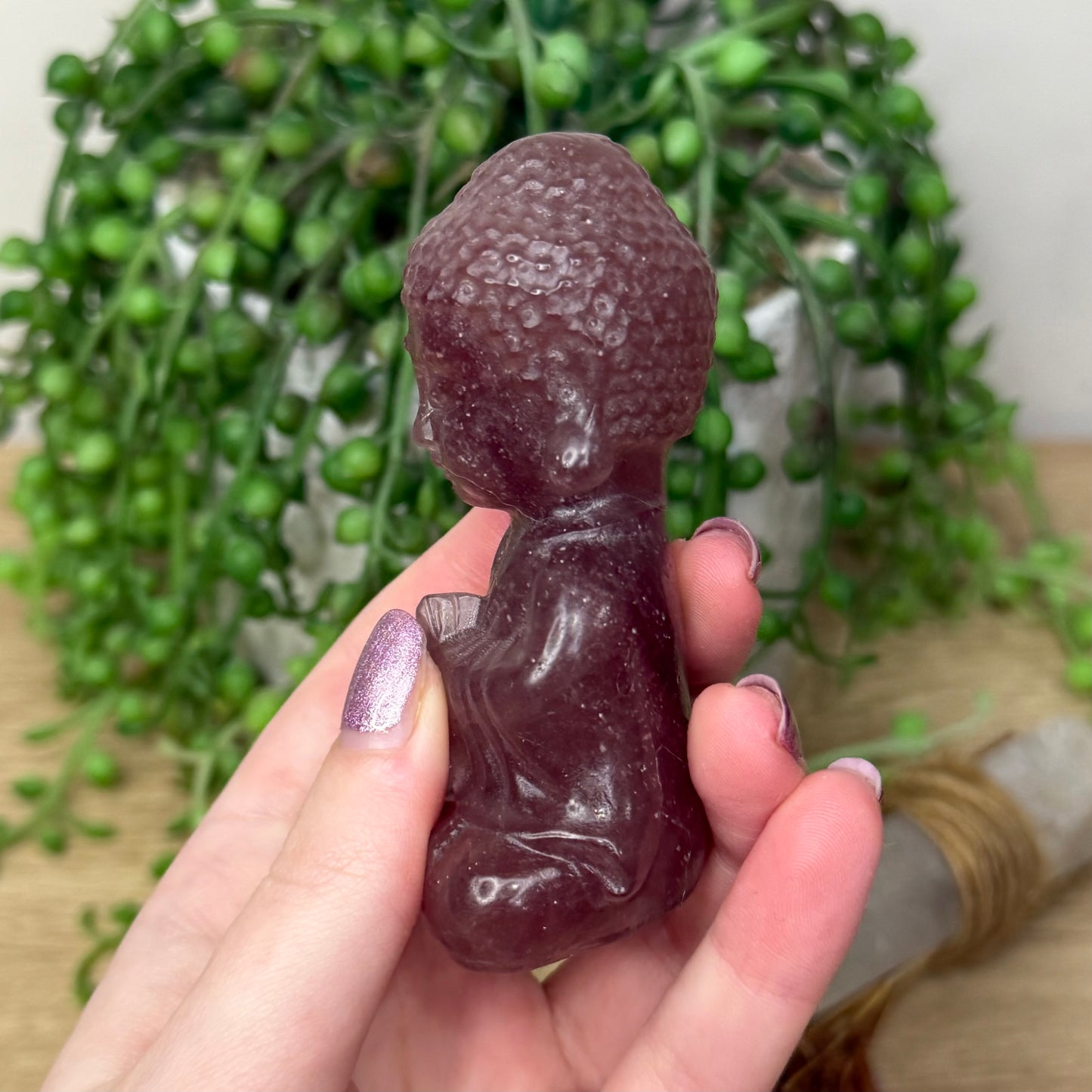 Strawberry Quartz Buddha (115A)