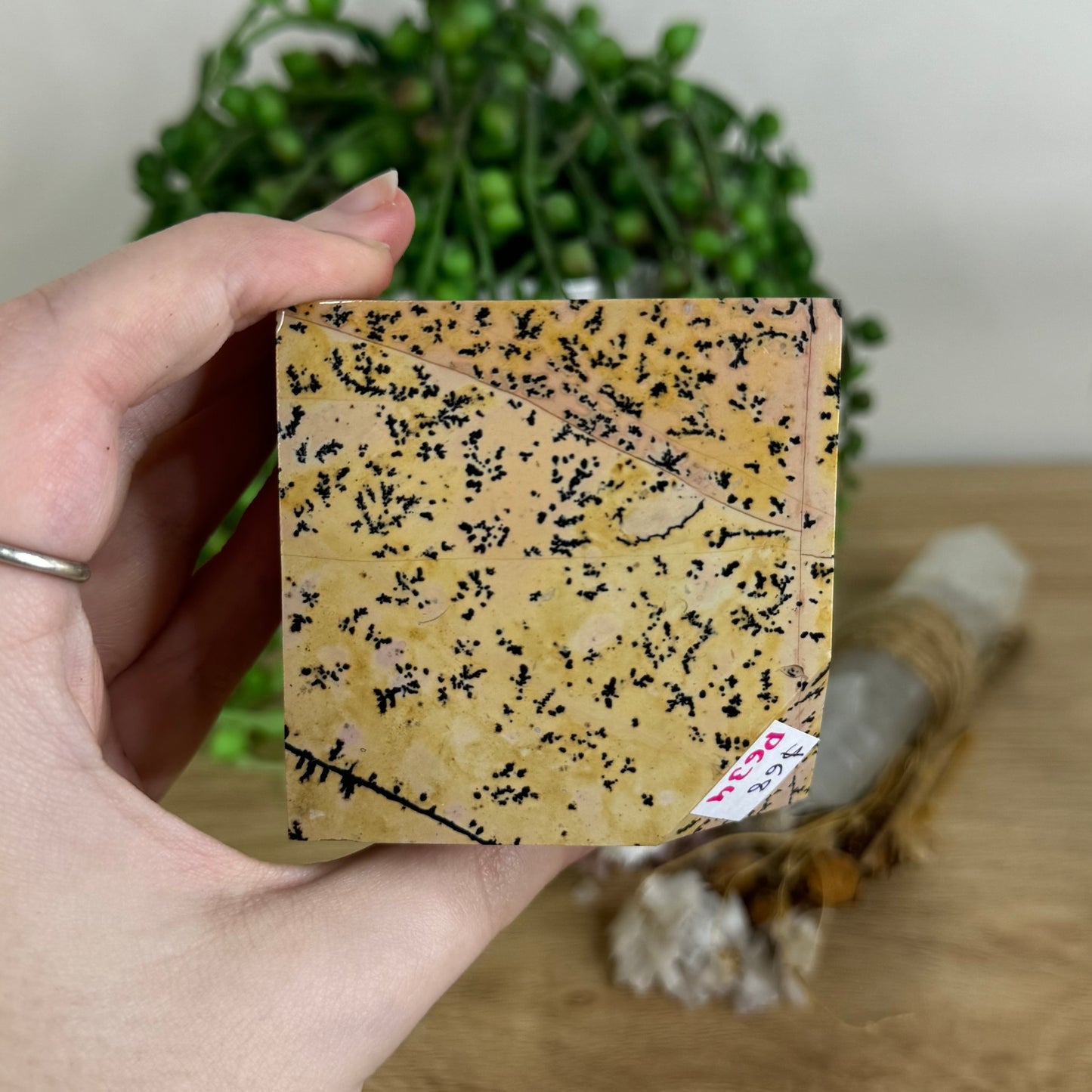 Picture Stone Jasper Cube (P634)