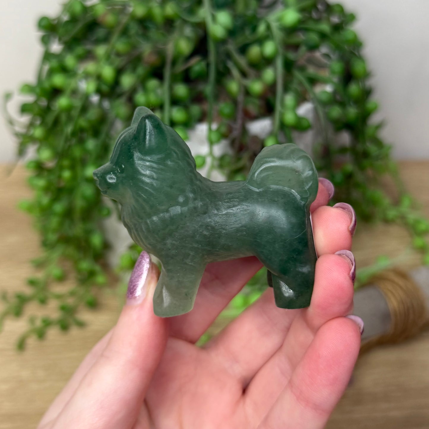 Green Aventurine Pomeranian (111A)