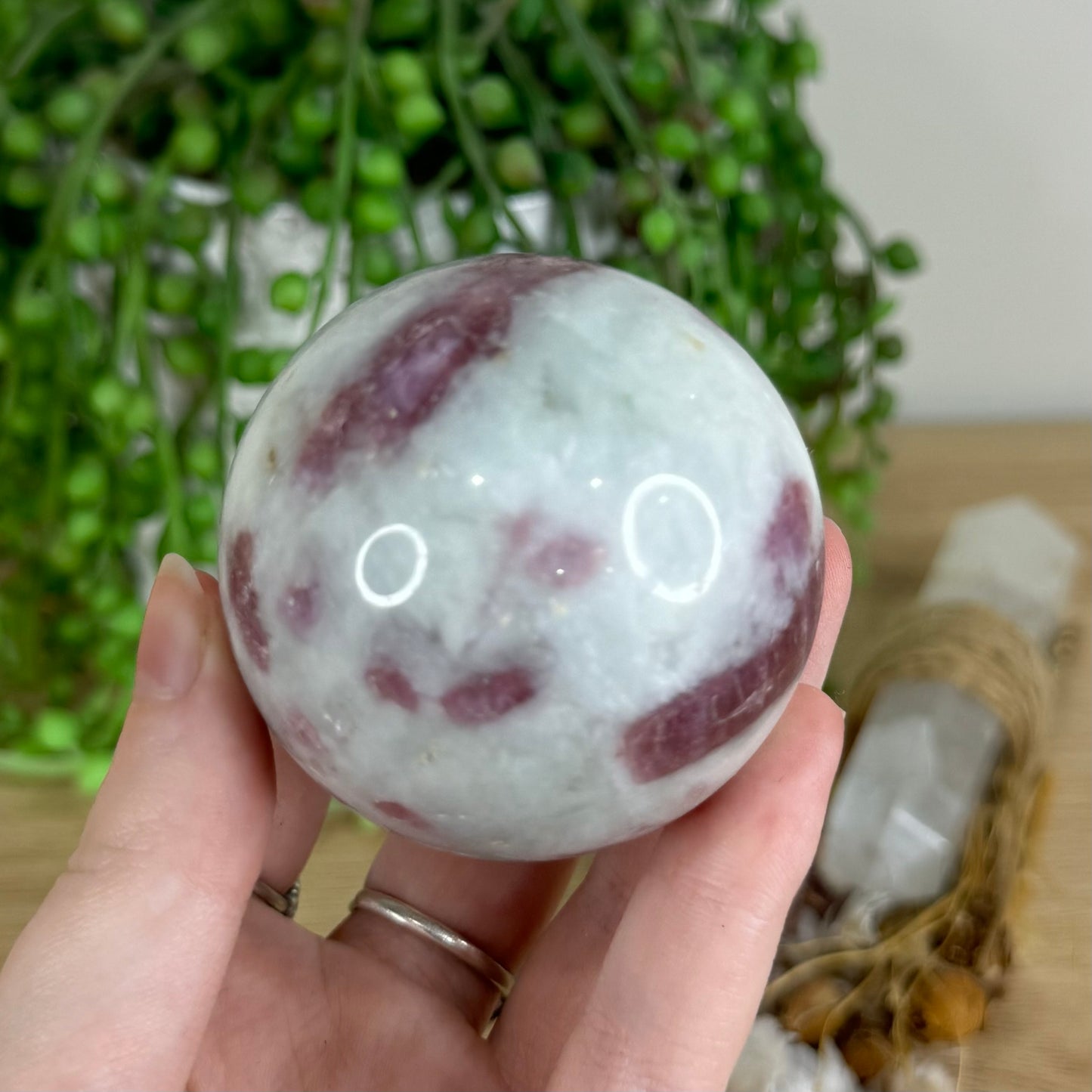 Pink Tourmaline Sphere (P467)