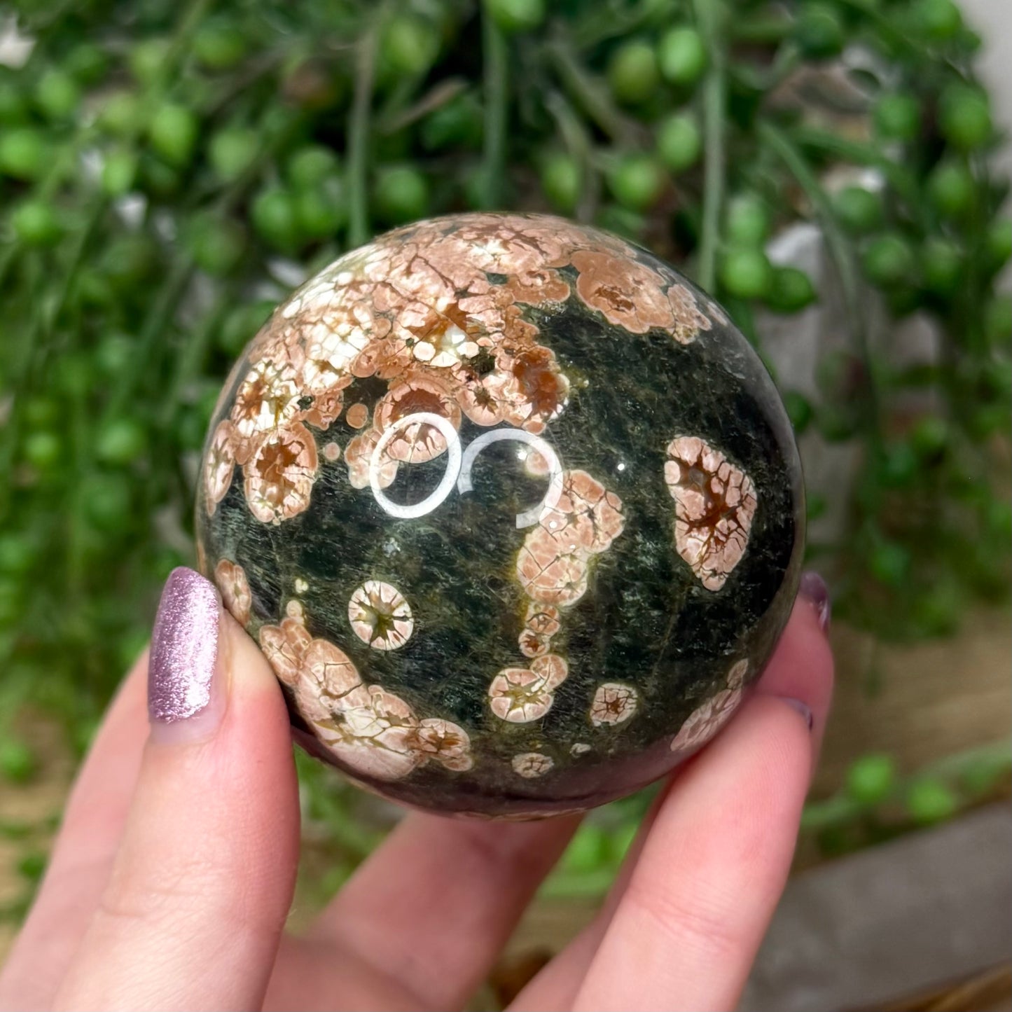 Russian Flower Agate Sphere (Z951)