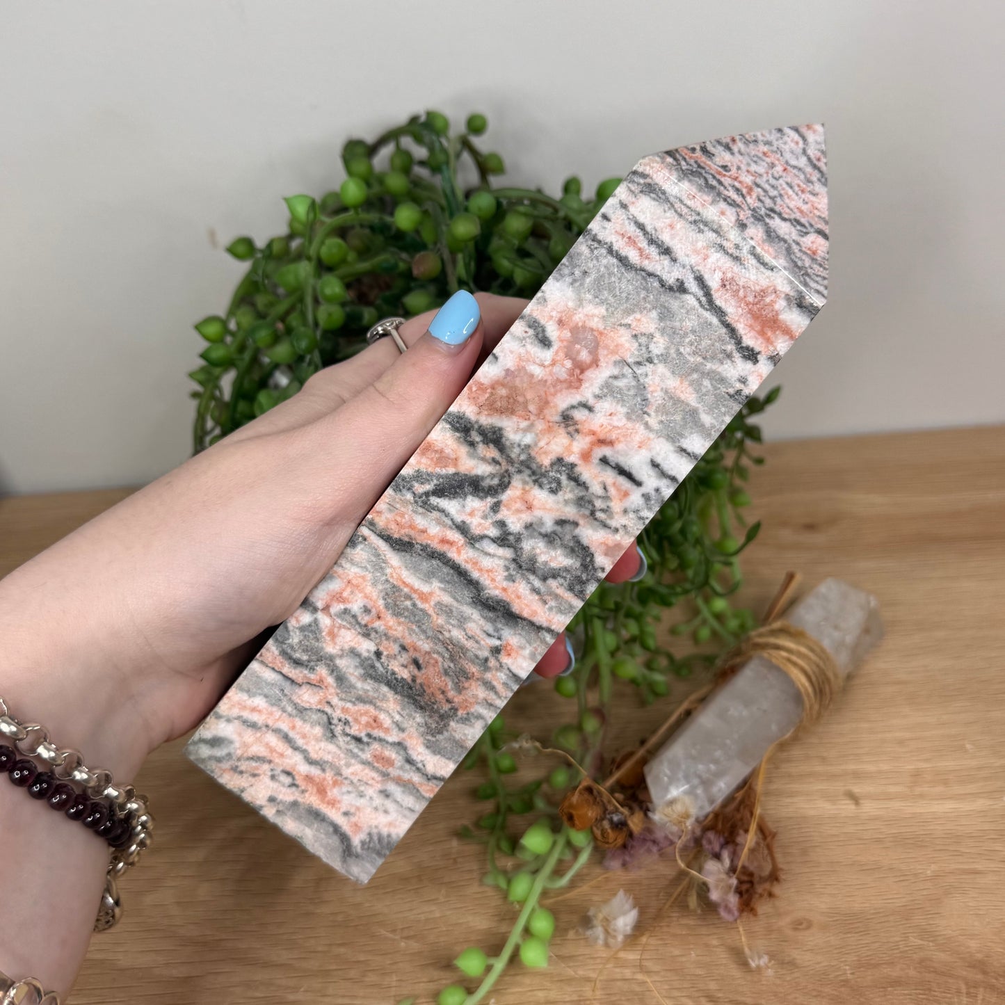 Pink Zebra Jasper Tower (U457)