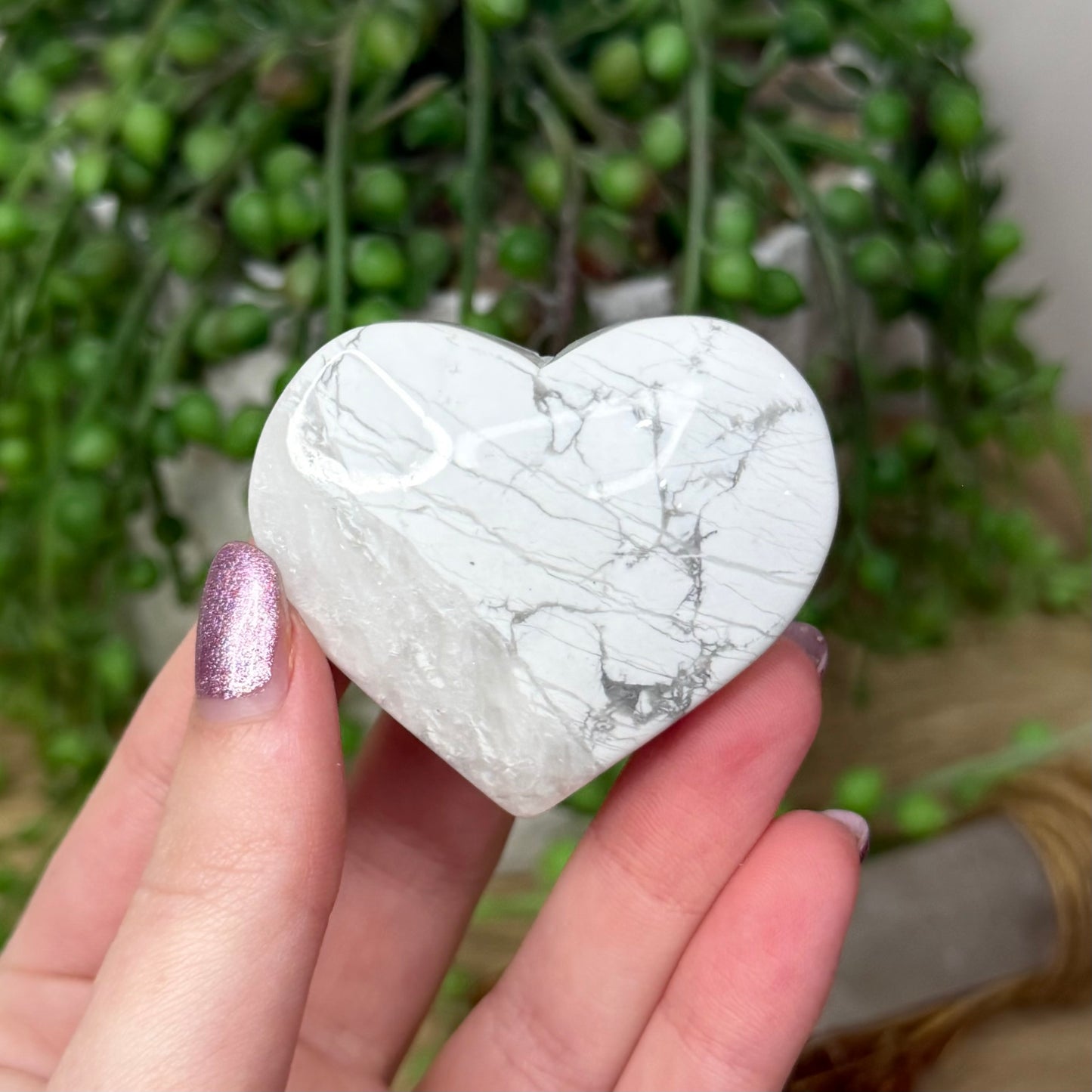 Howlite Heart (15A)