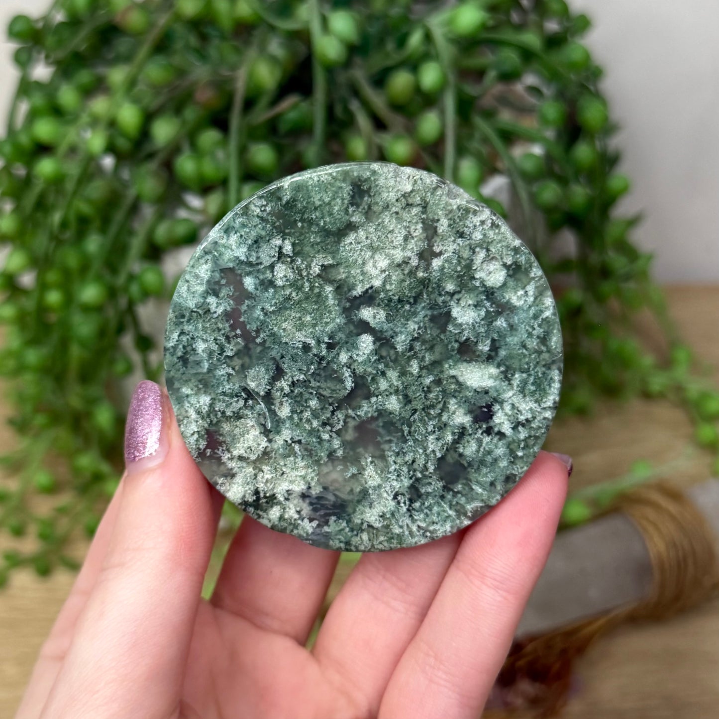 Moss Agate Disc (Z993)