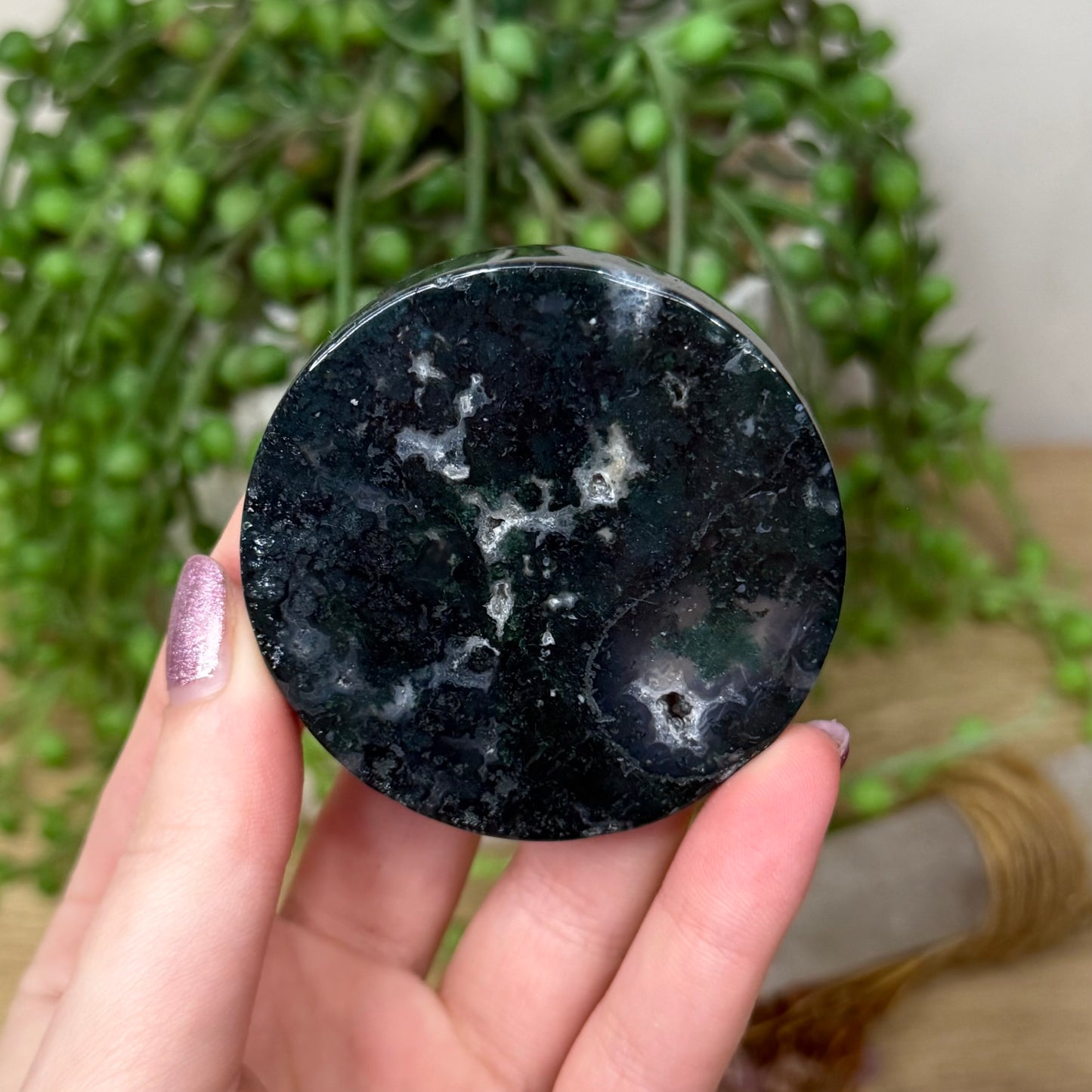 Moss Agate Disc (Z999)