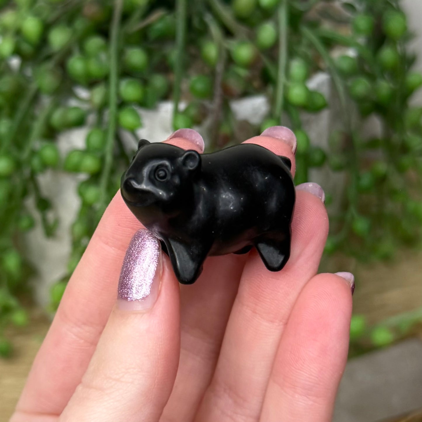 Black Obsidian Pig (Z877)
