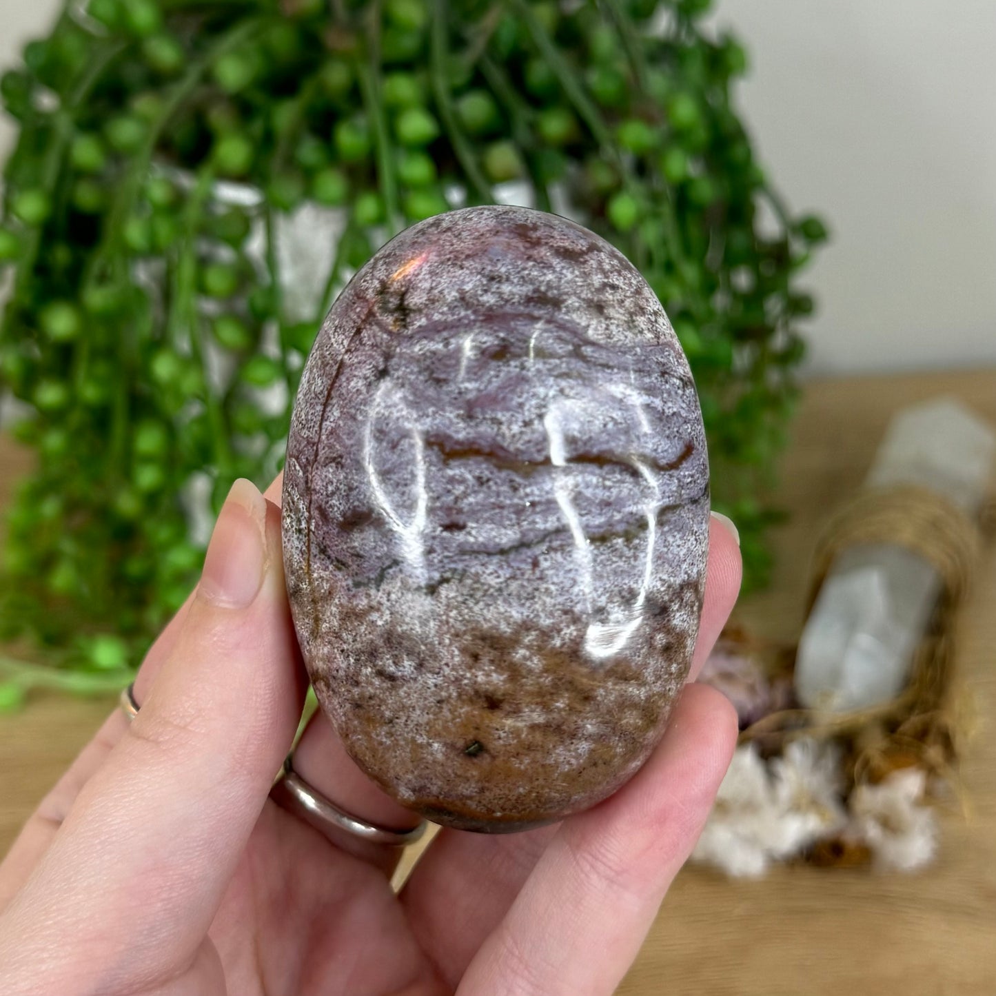 Ocean Jasper Palm Stone (P778)