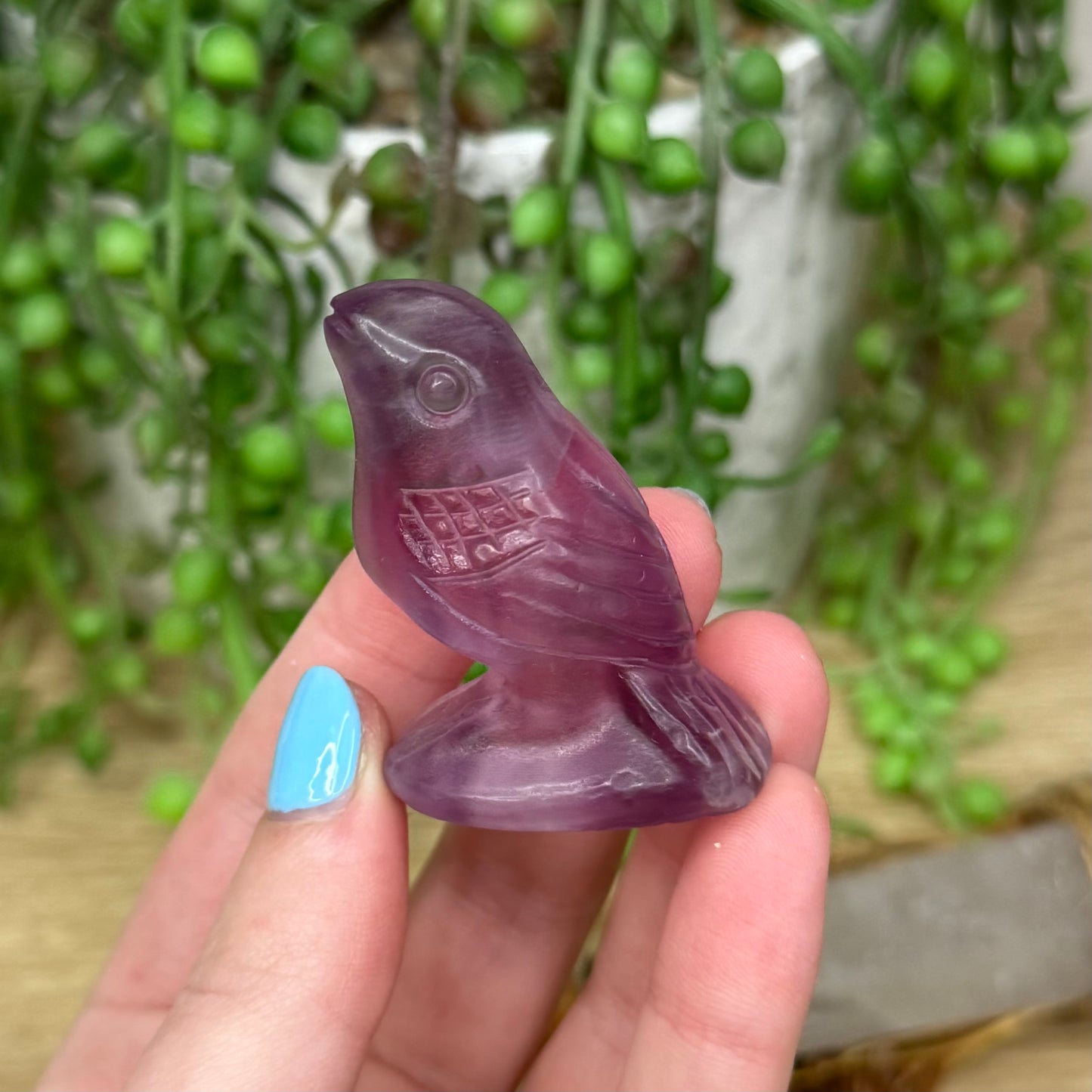 Purple Fluorite Bird (275A)