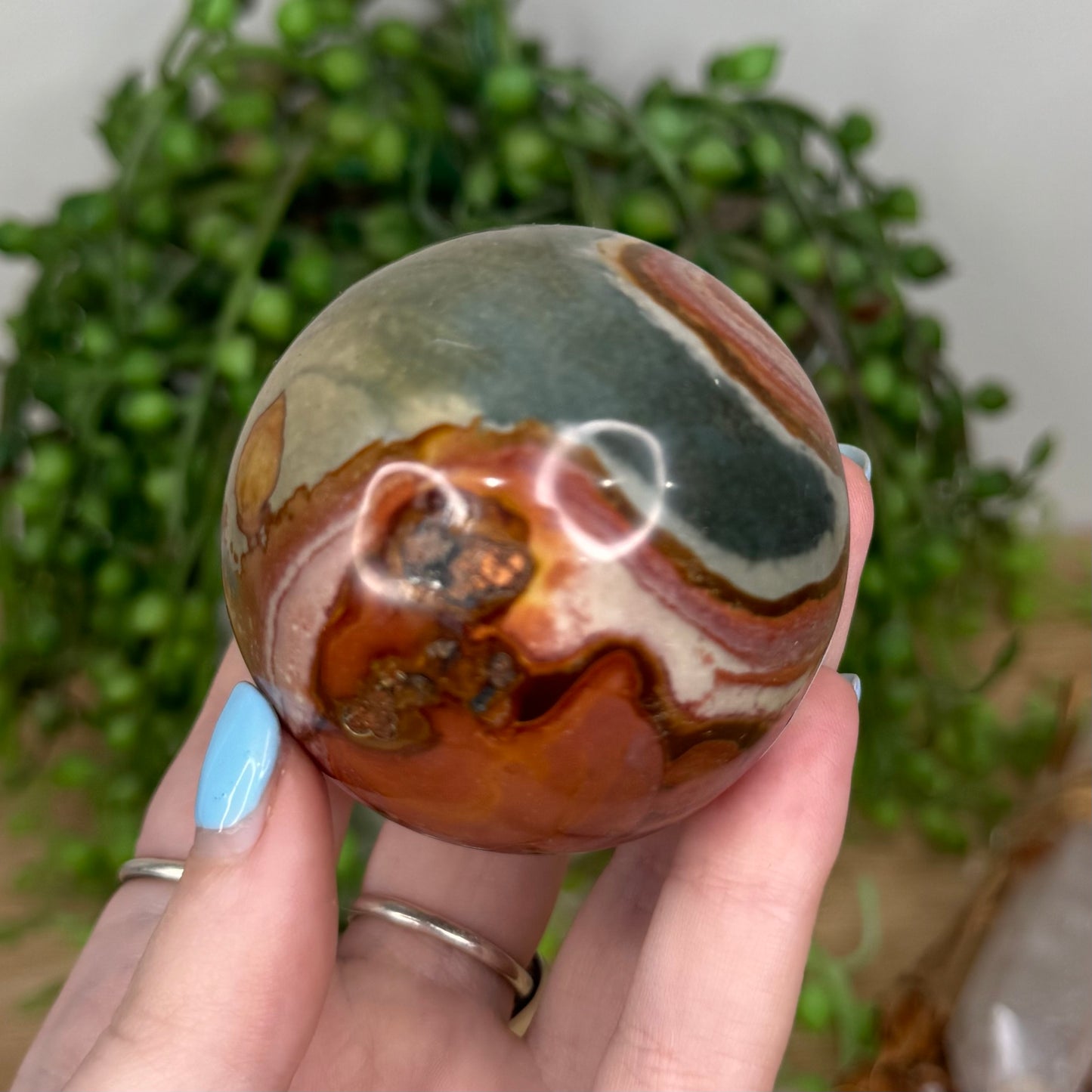 Polychrome Jasper Sphere (U454)