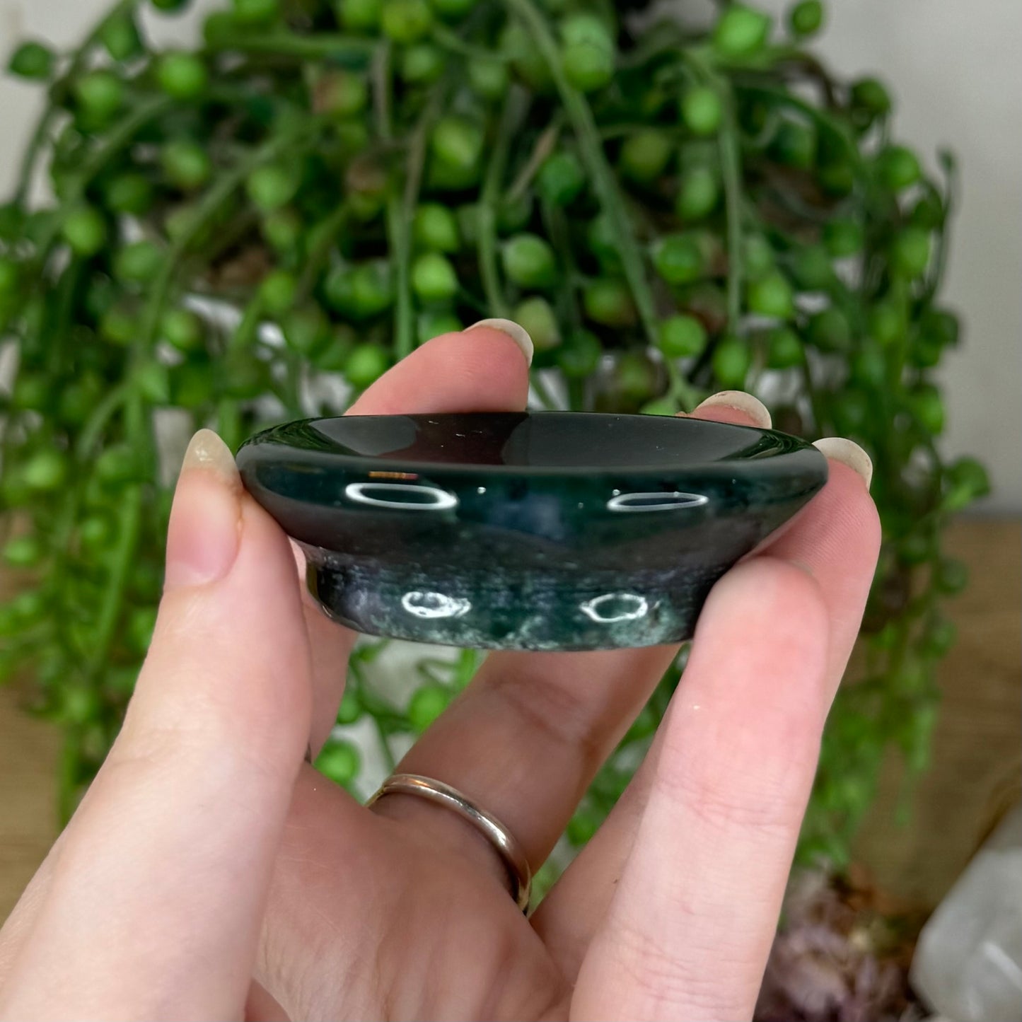 Moss Agate Bowl (P822)