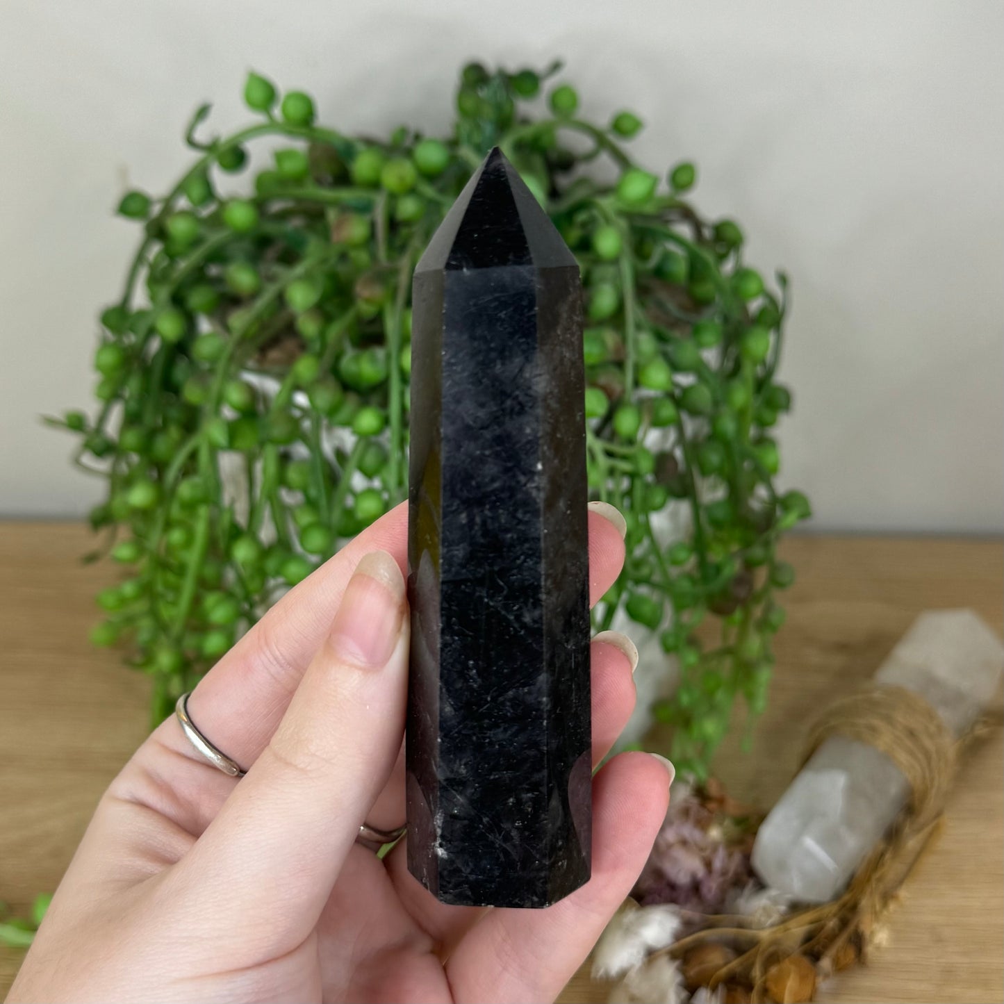Tourmaline In Quartz Point (P852)