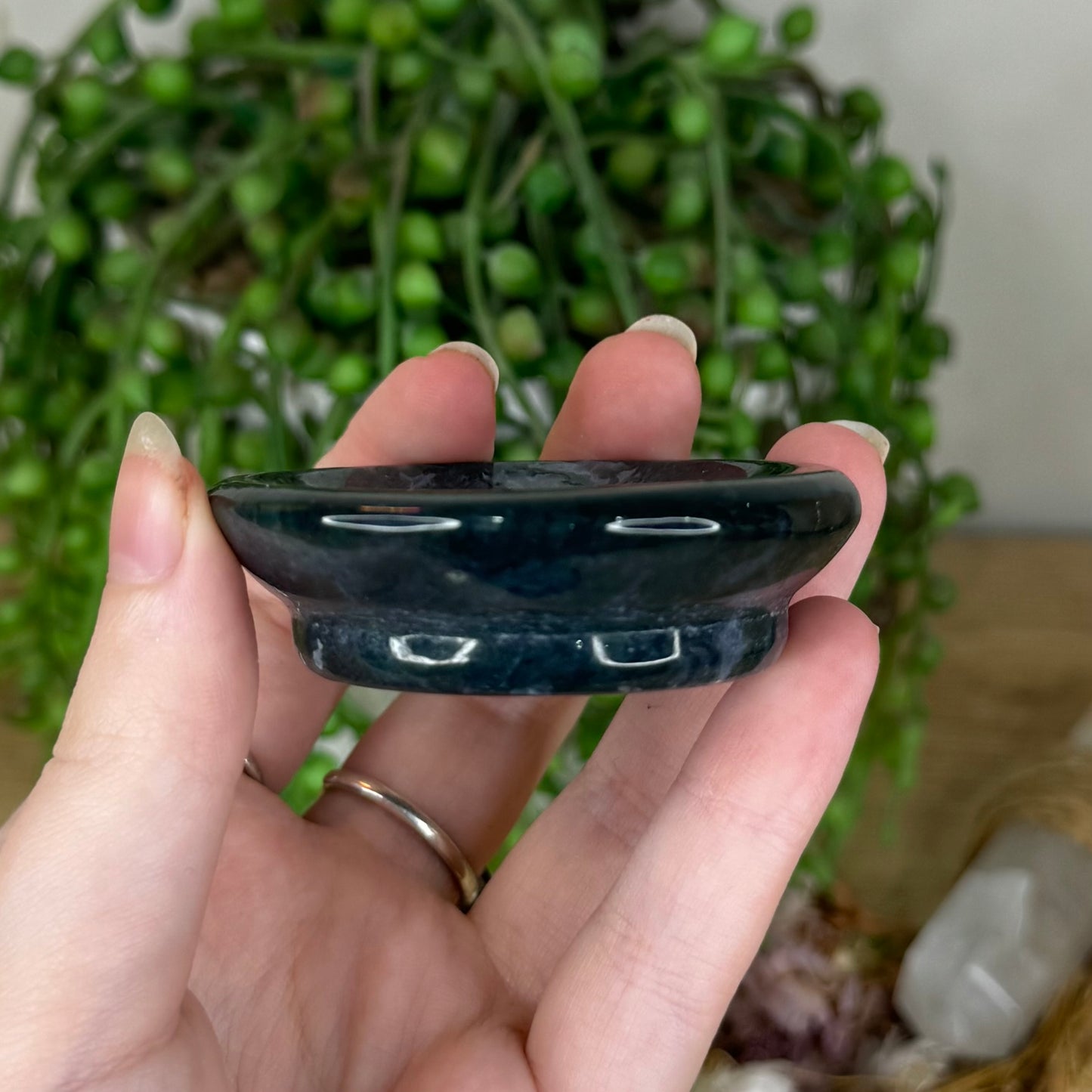 Moss Agate Bowl (P824)