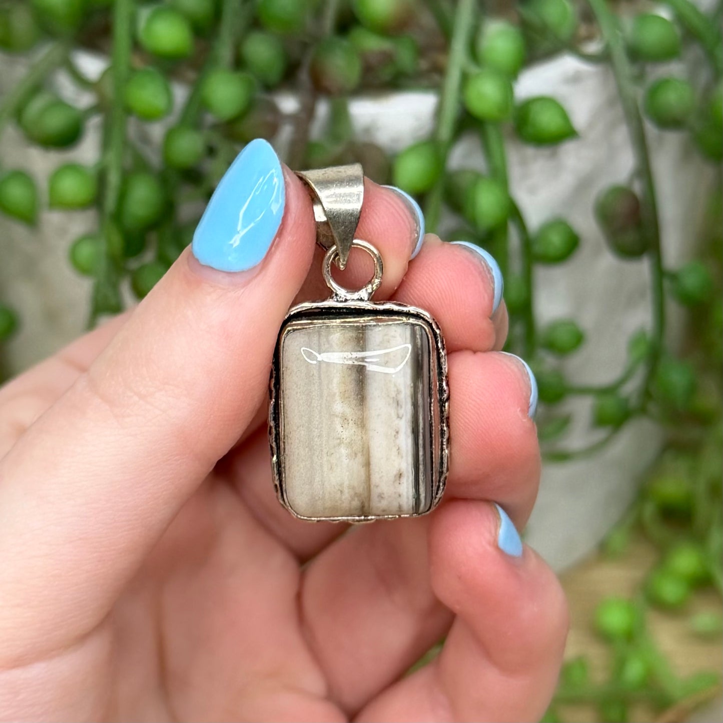 Black Agate Pendant 2