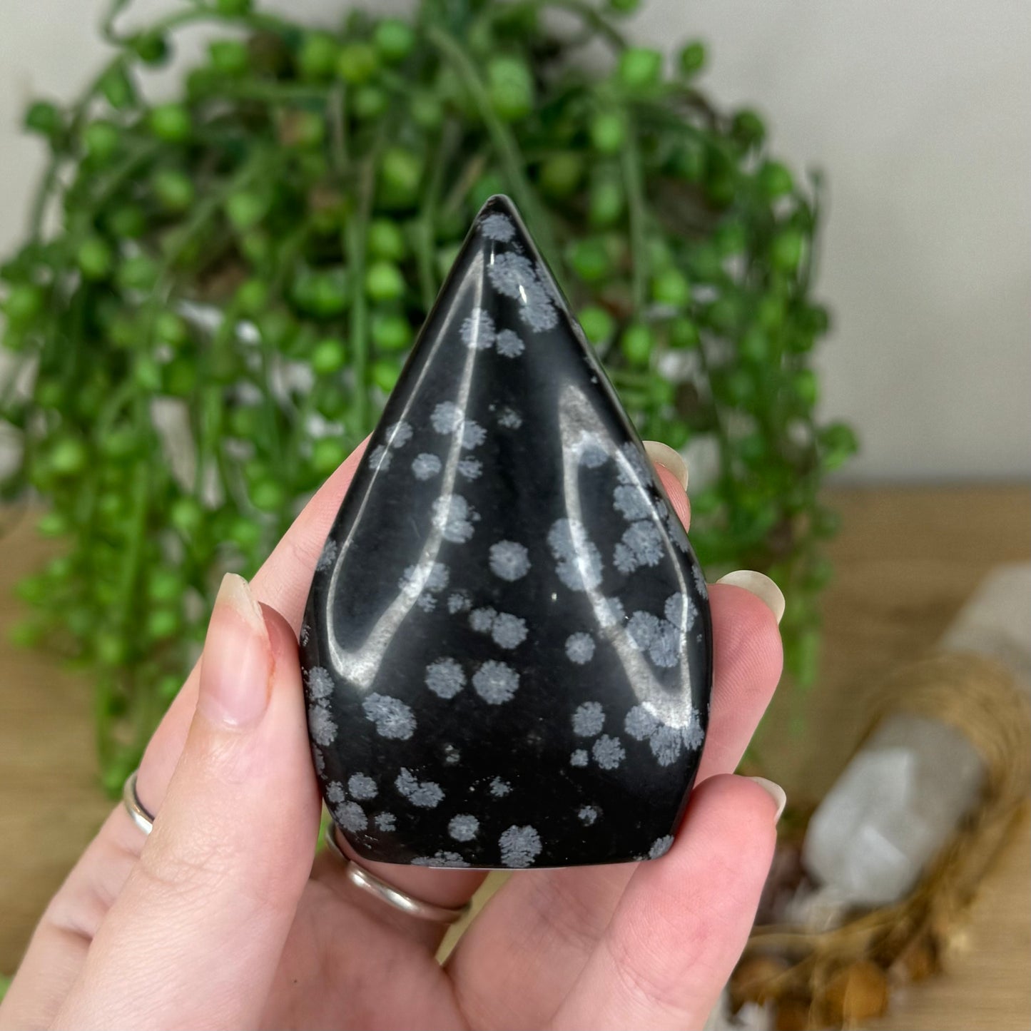 Snowflake Obsidian Arch Free Form (Q46)