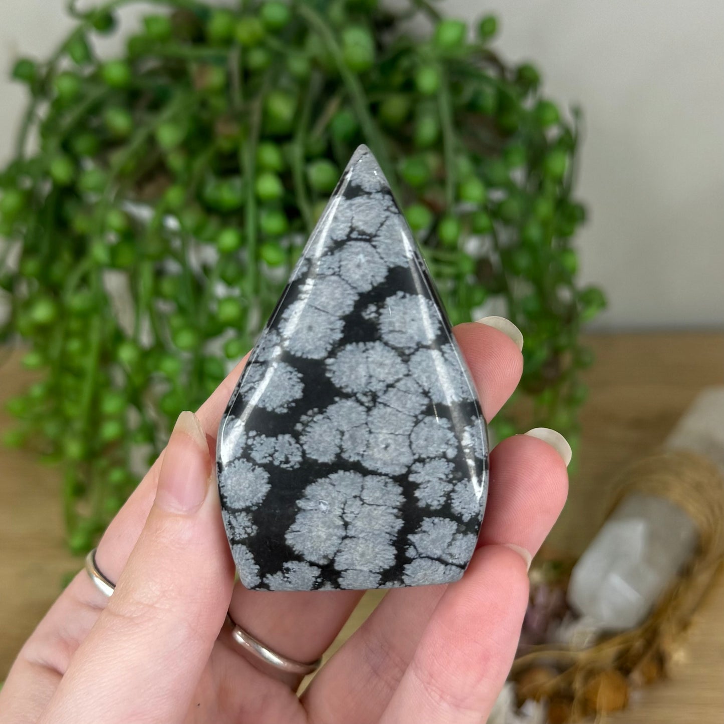 Snowflake Obsidian Arch Free Form (Q47)