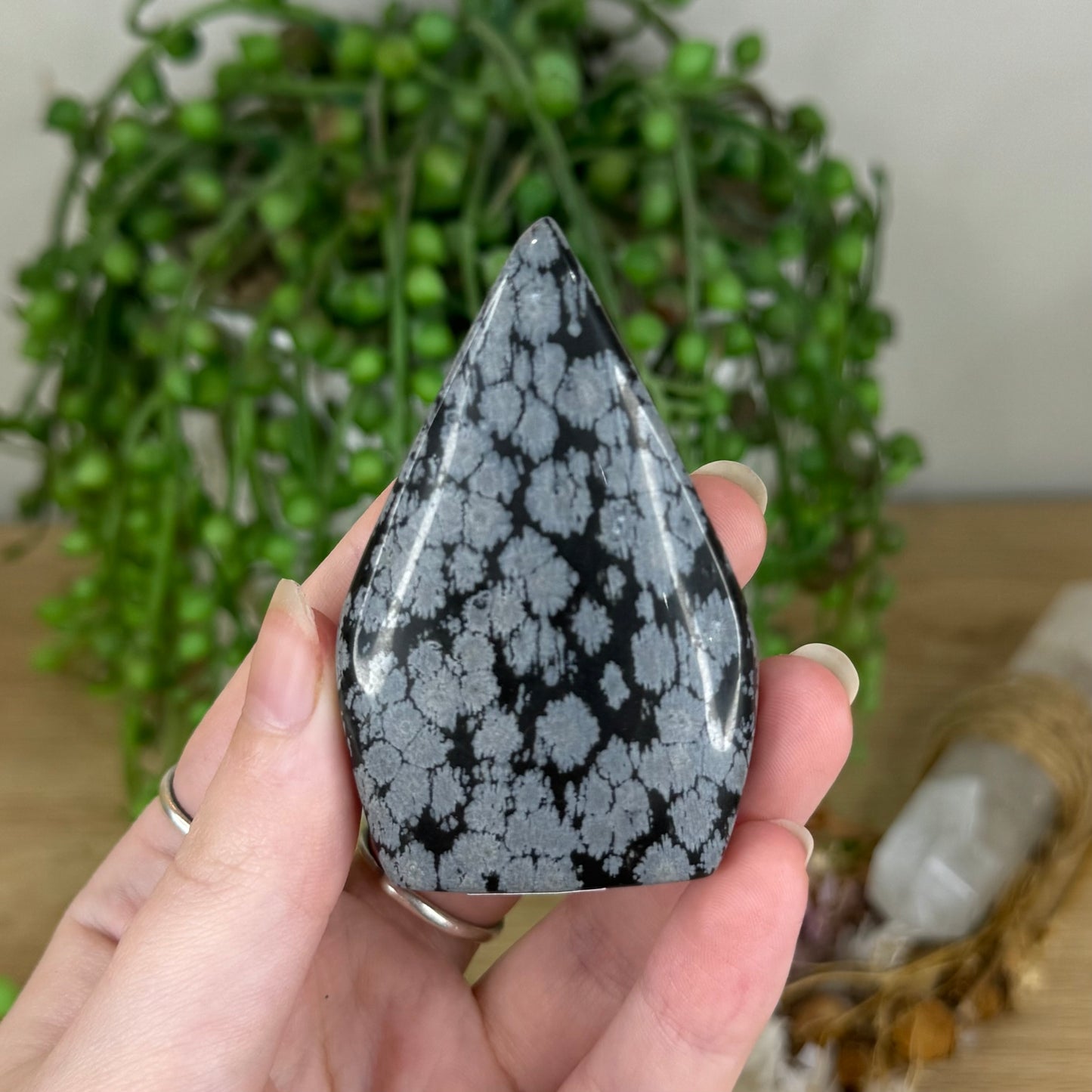 Snowflake Obsidian Arch Free Form (Q45)