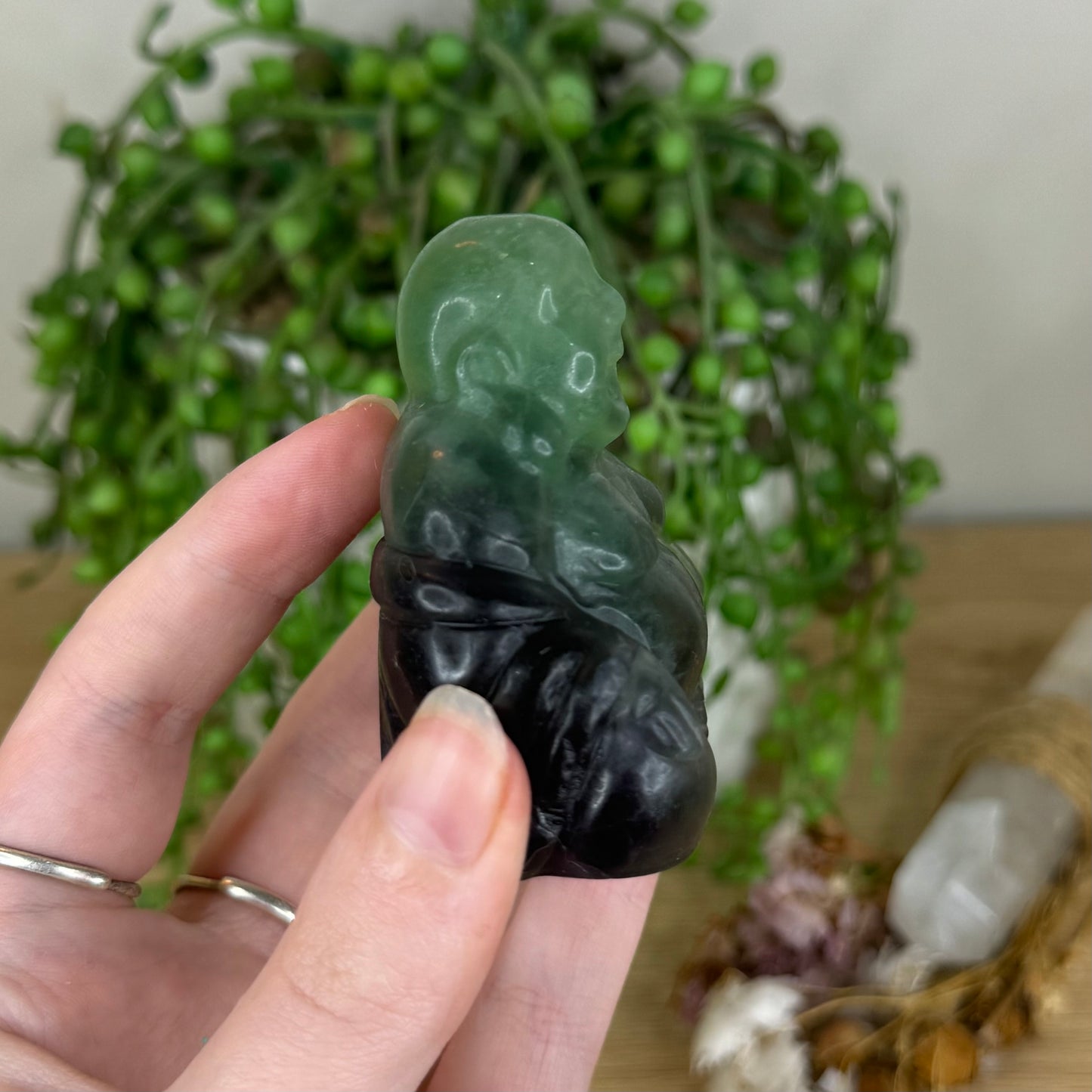 Fluorite Buddha (Q42)