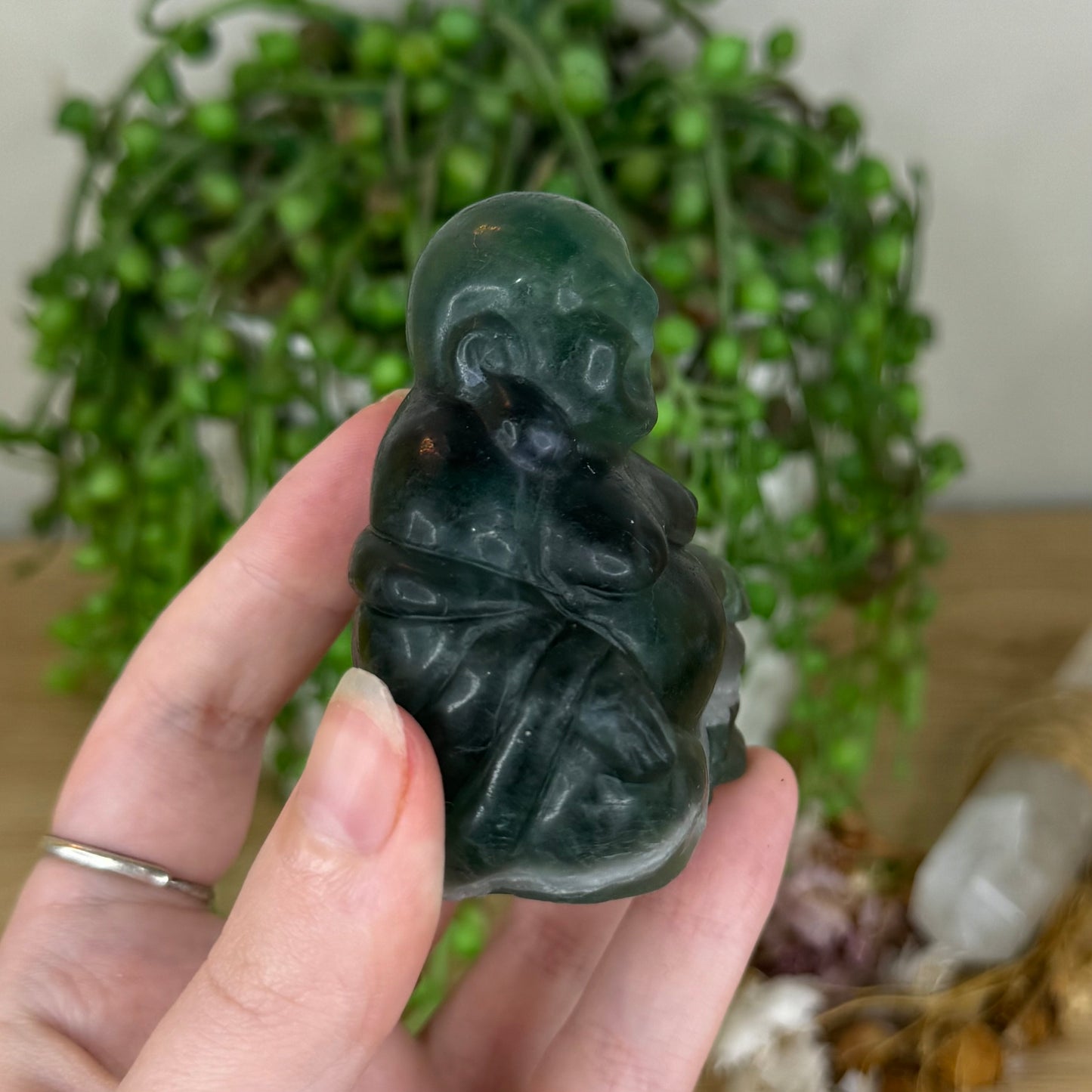 Fluorite Buddha (Q41)
