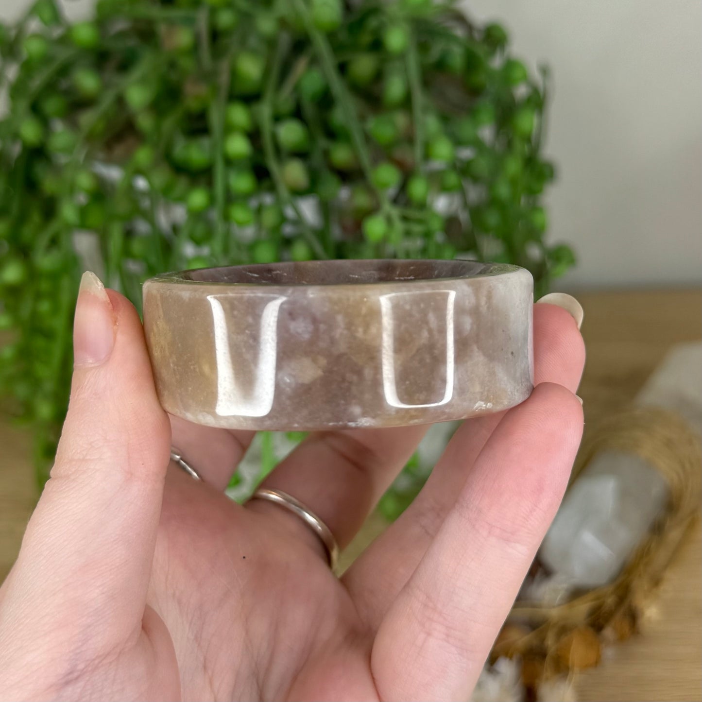 Lavender Rose Quartz Bowl (Q148)