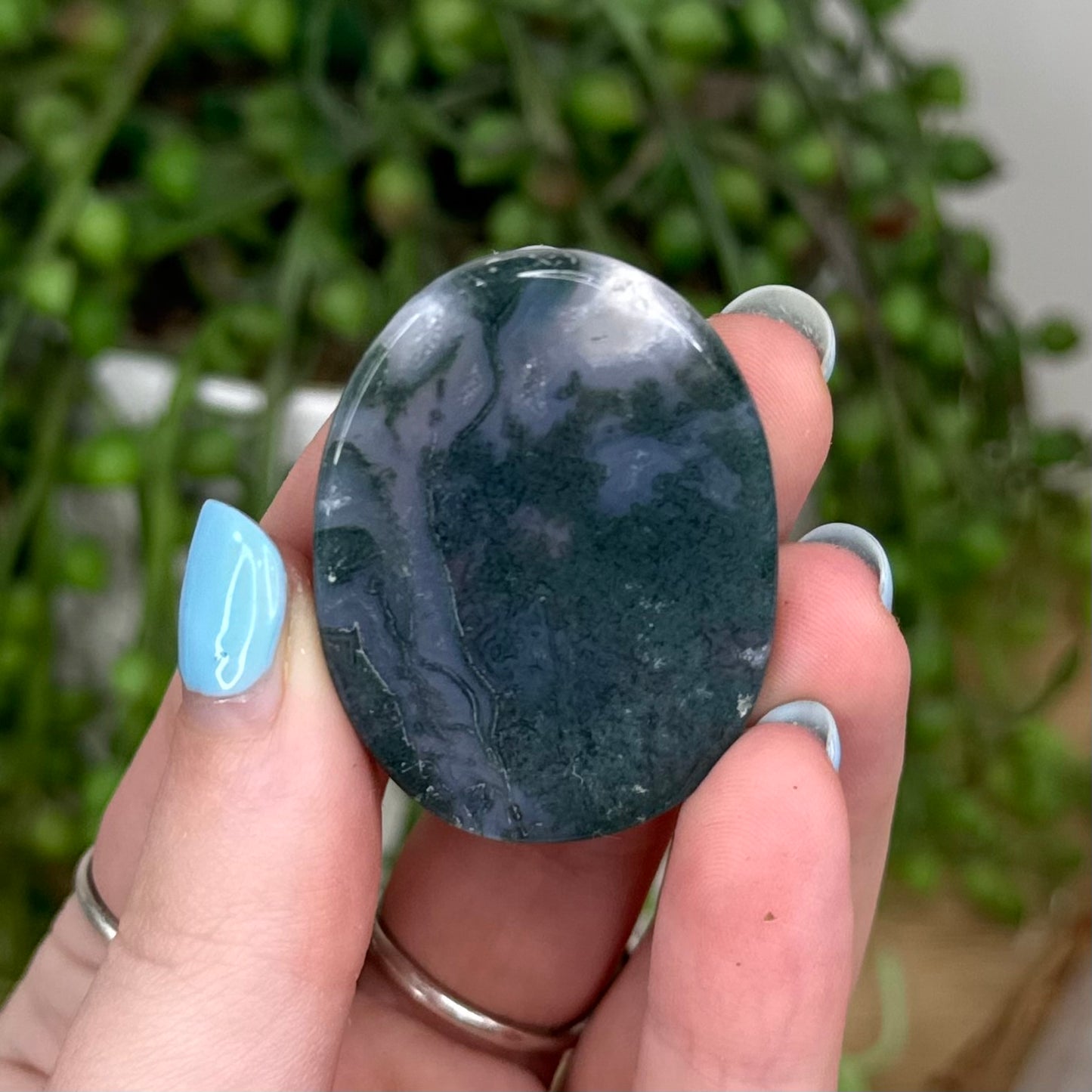 Moss Agate Lucky Stone