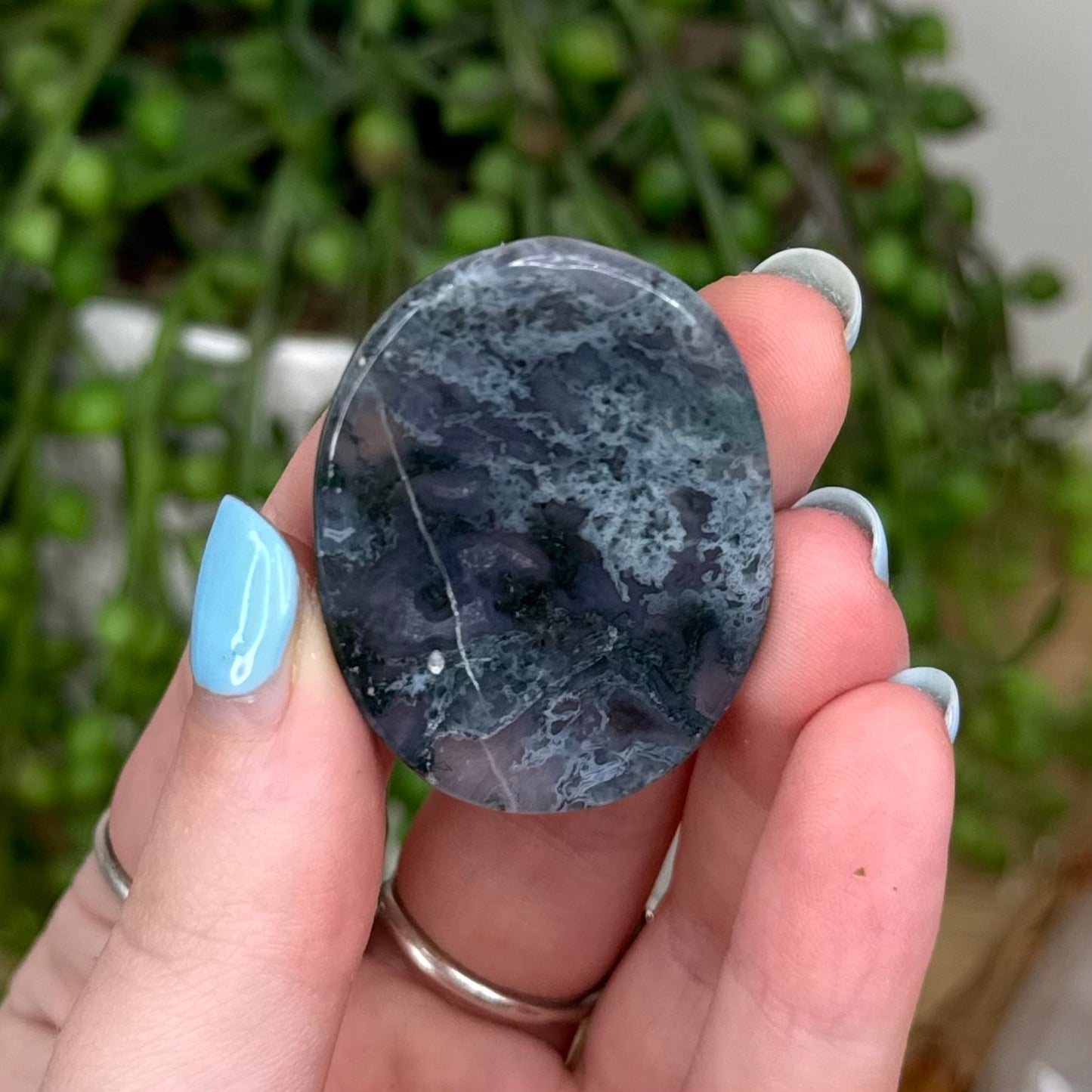 Moss Agate Lucky Stone