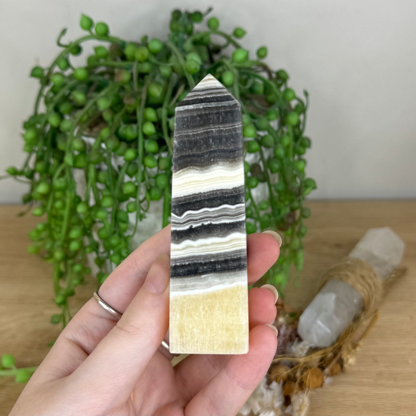 Zebra Calcite Point (Q193)