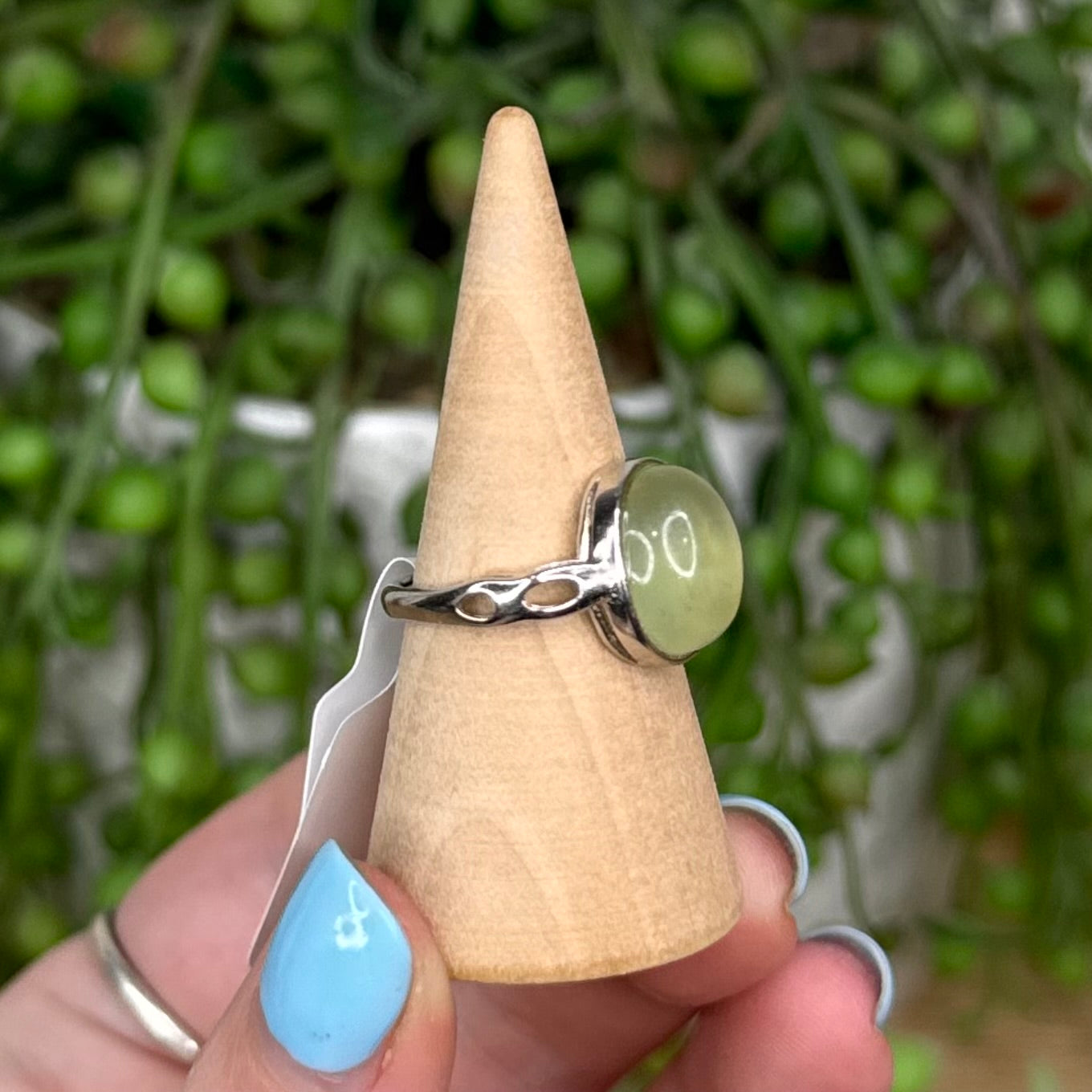 Prehnite S925 Ring (U513)