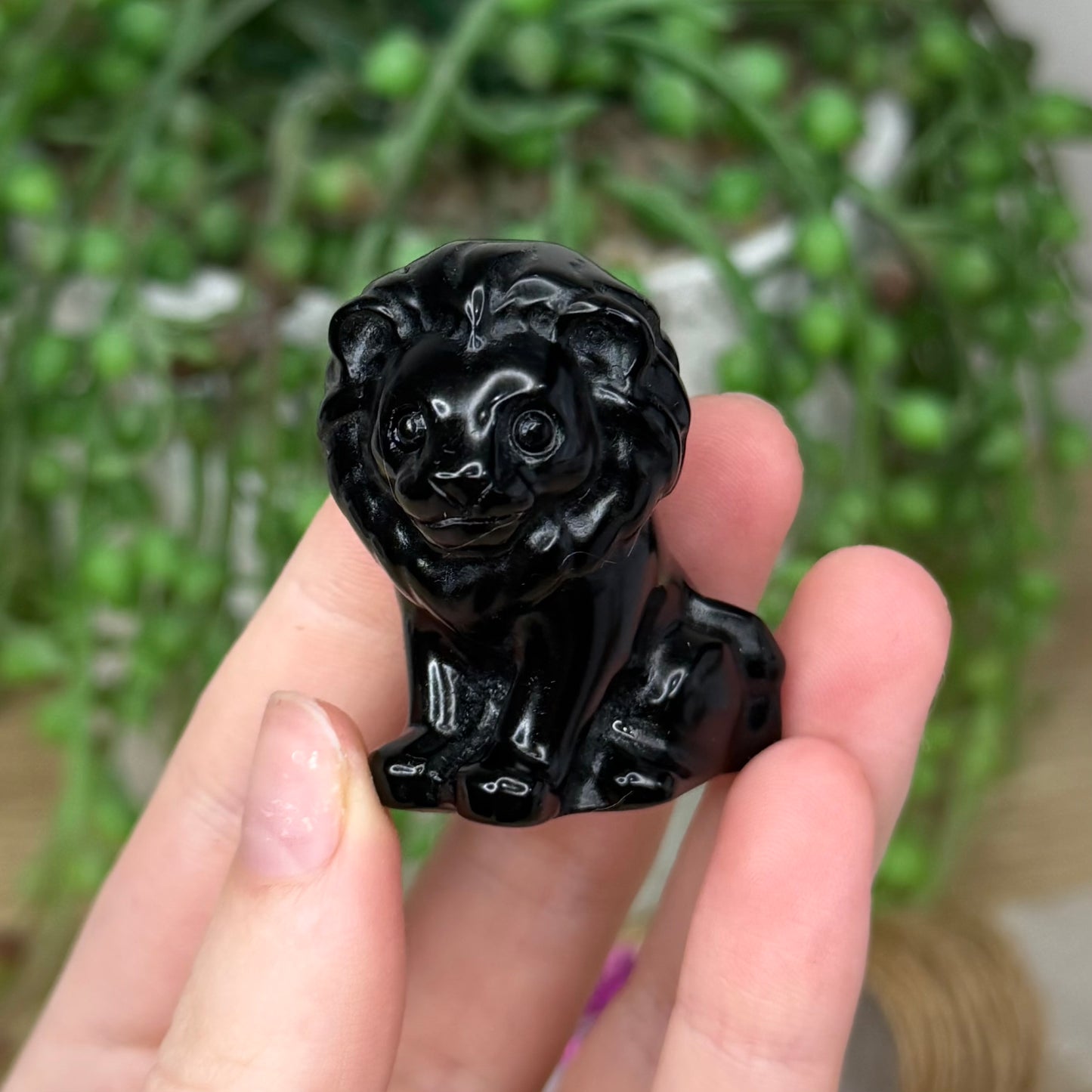 Black Obsidian Lion (503A)