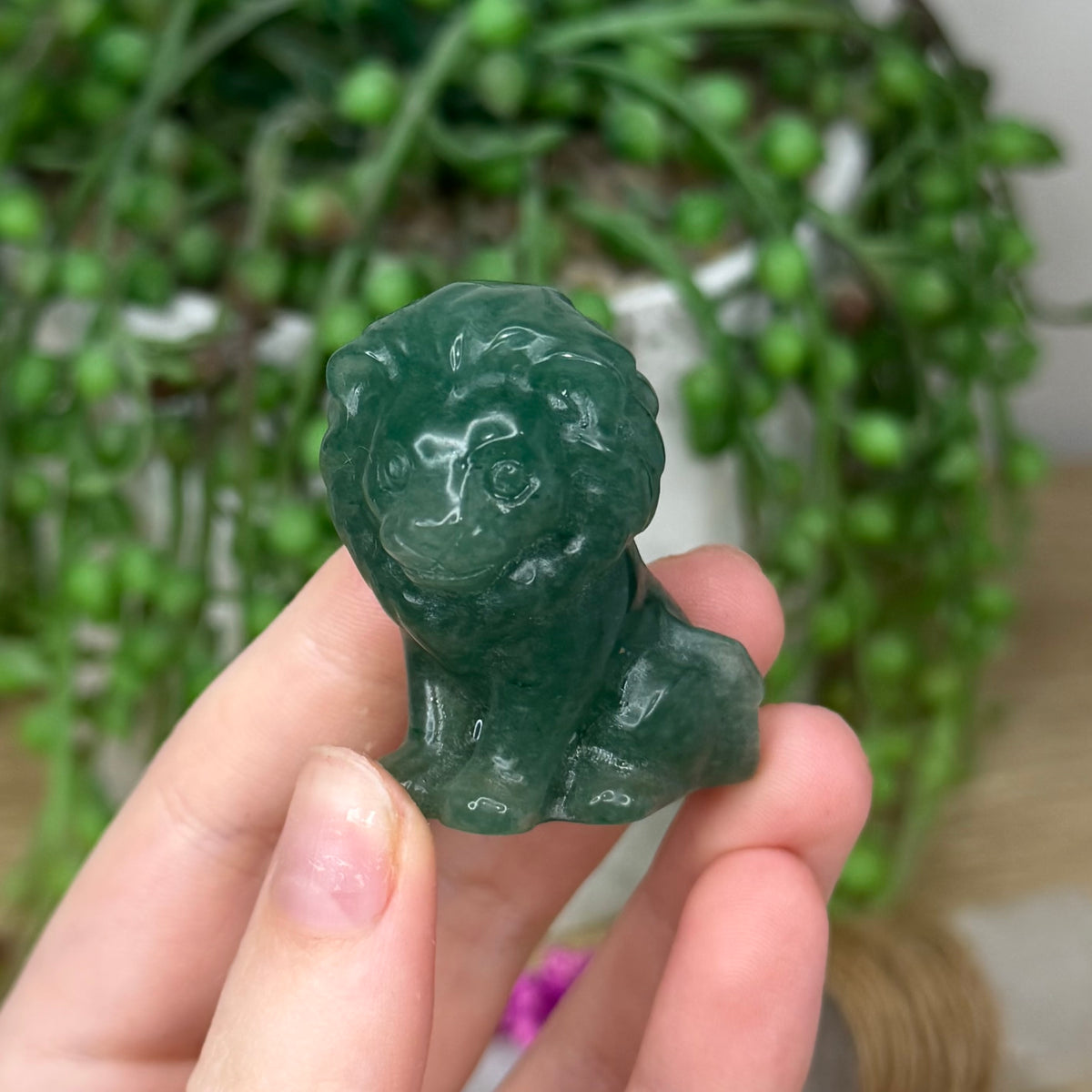 Green Aventurine Lion (499A)