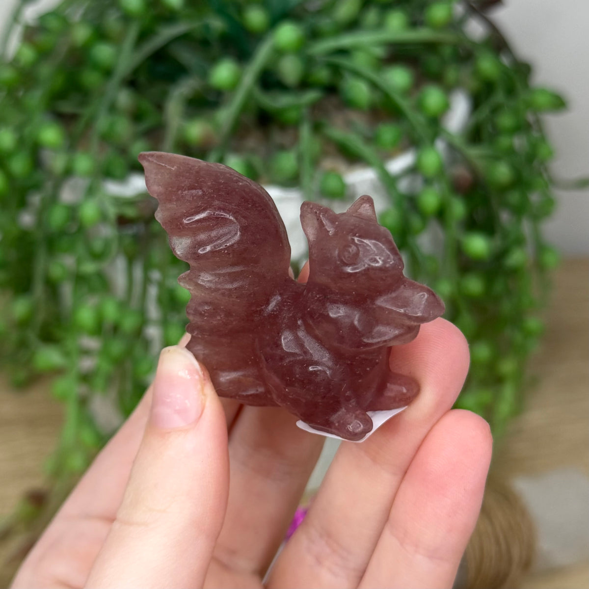 Strawberry Quartz Squirrel (514A)