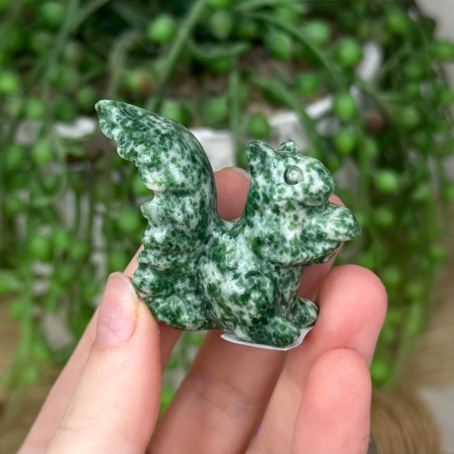 Green Spot Jasper Squirrel (506A)