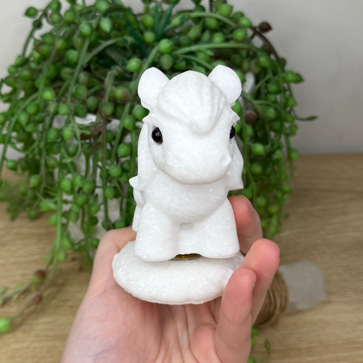 White Jade Spinning Horse (391A)