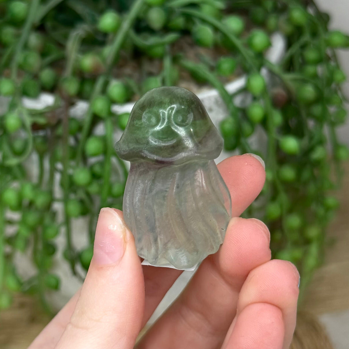 Green Fluorite Jellyfish (546A)