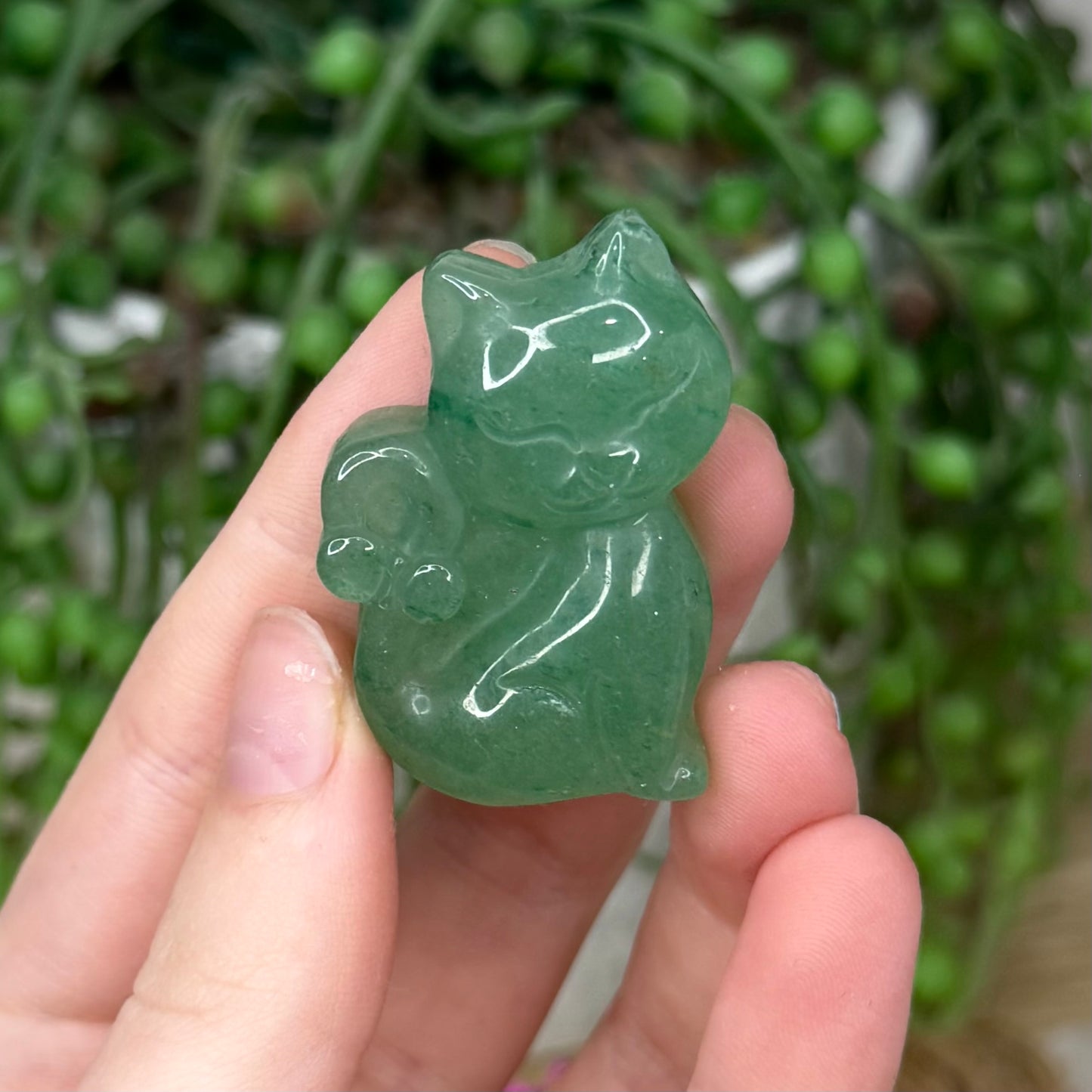 Green Aventurine Cat (399A)