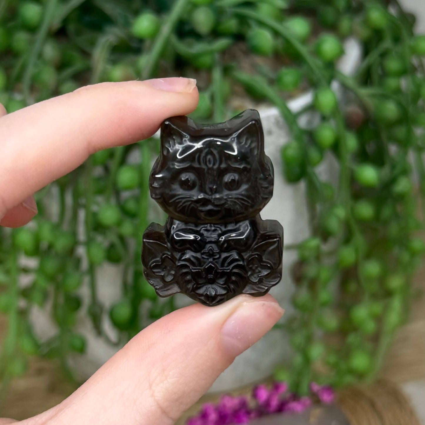 Smokey Quartz Cat (404A)