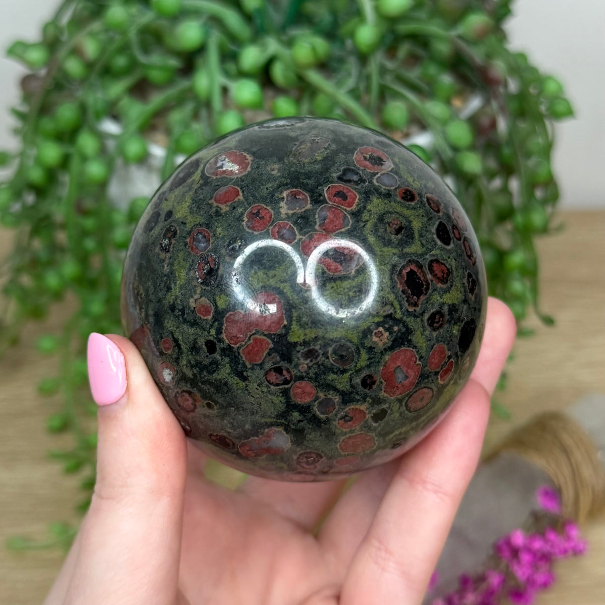 Leopardite Sphere (755A)