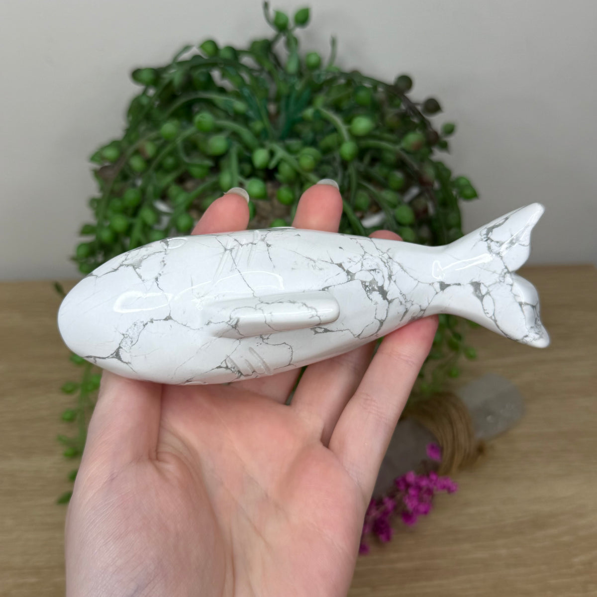 Howlite Shark (936A)