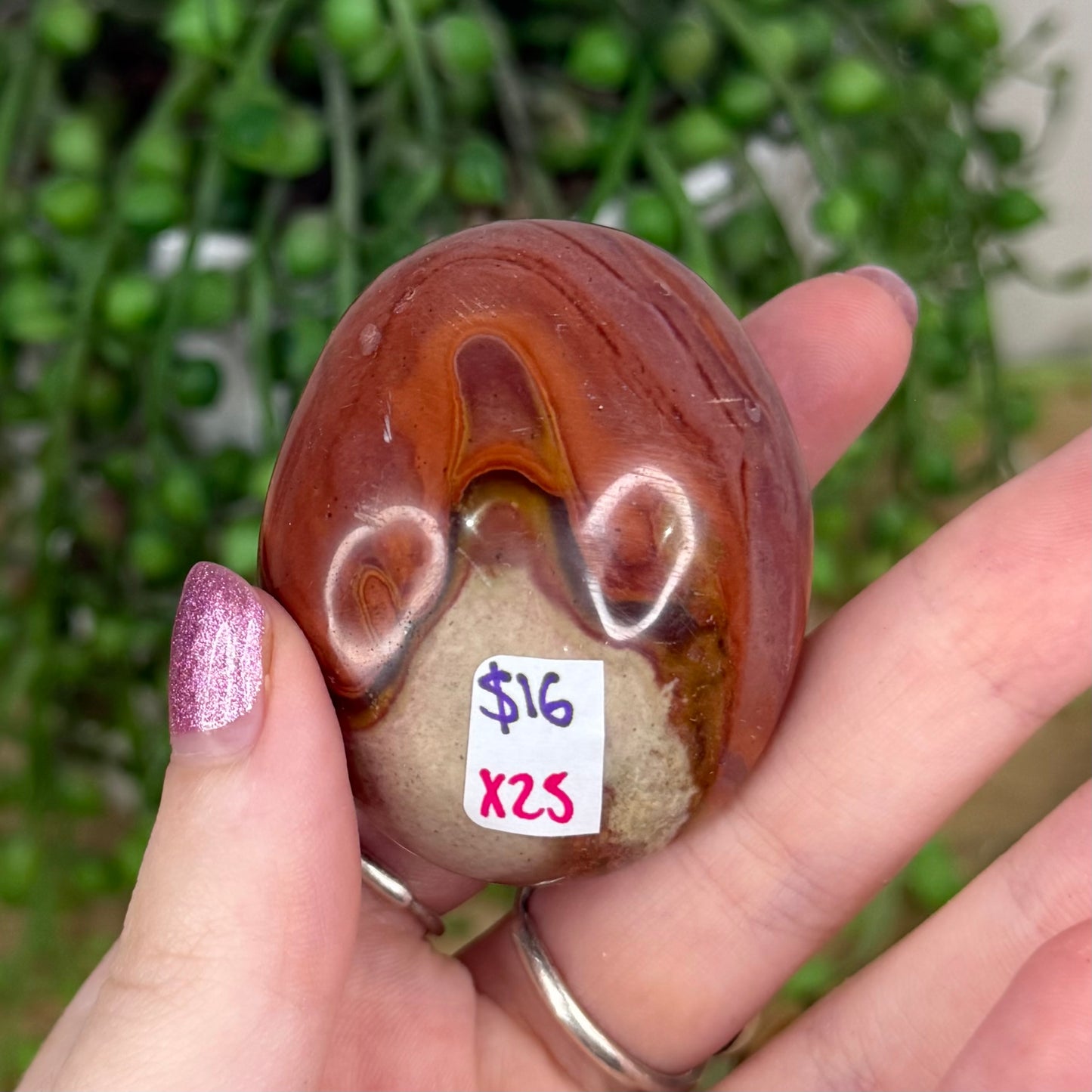 Polychrome Jasper Palm Stone (X25)