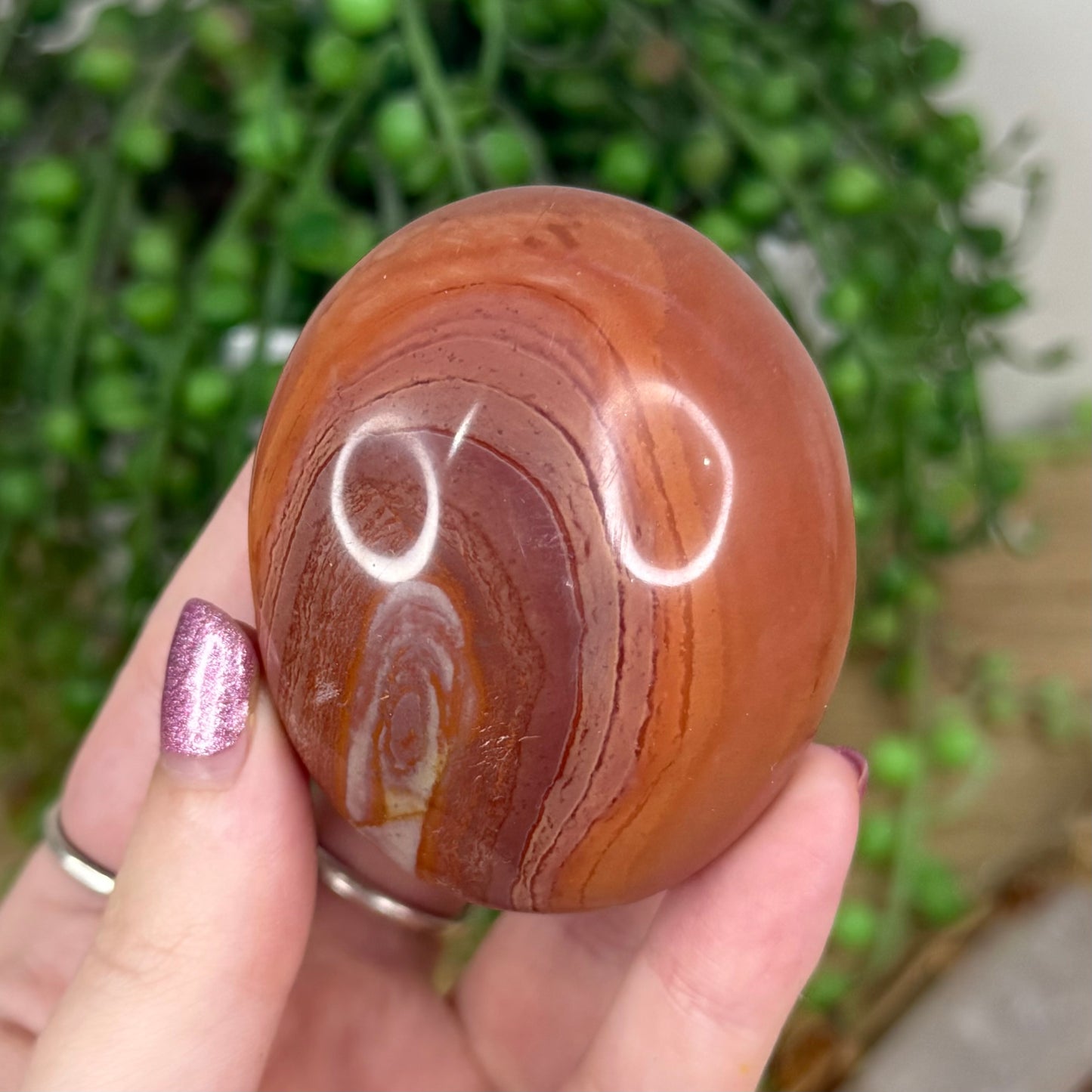 Polychrome Jasper Palm Stone (X36)