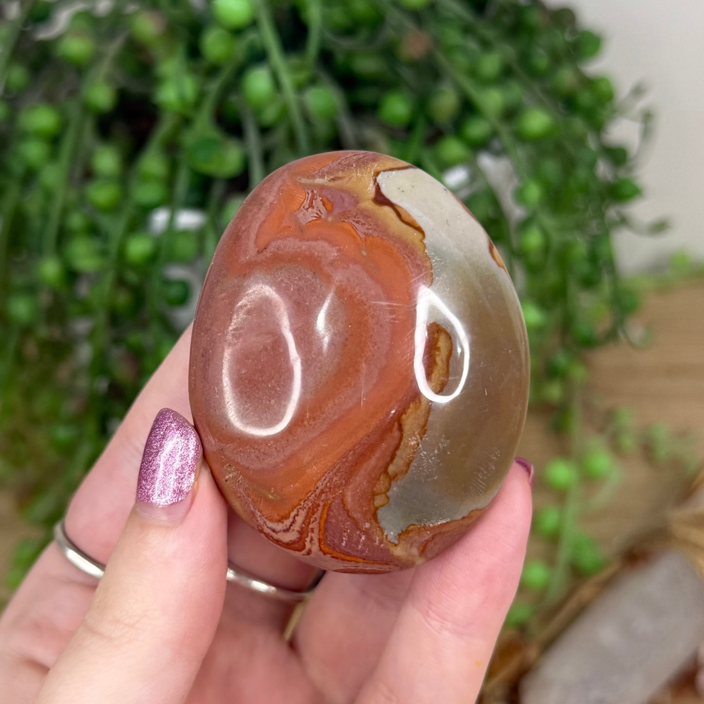 Polychrome Jasper Palm Stone (X28)