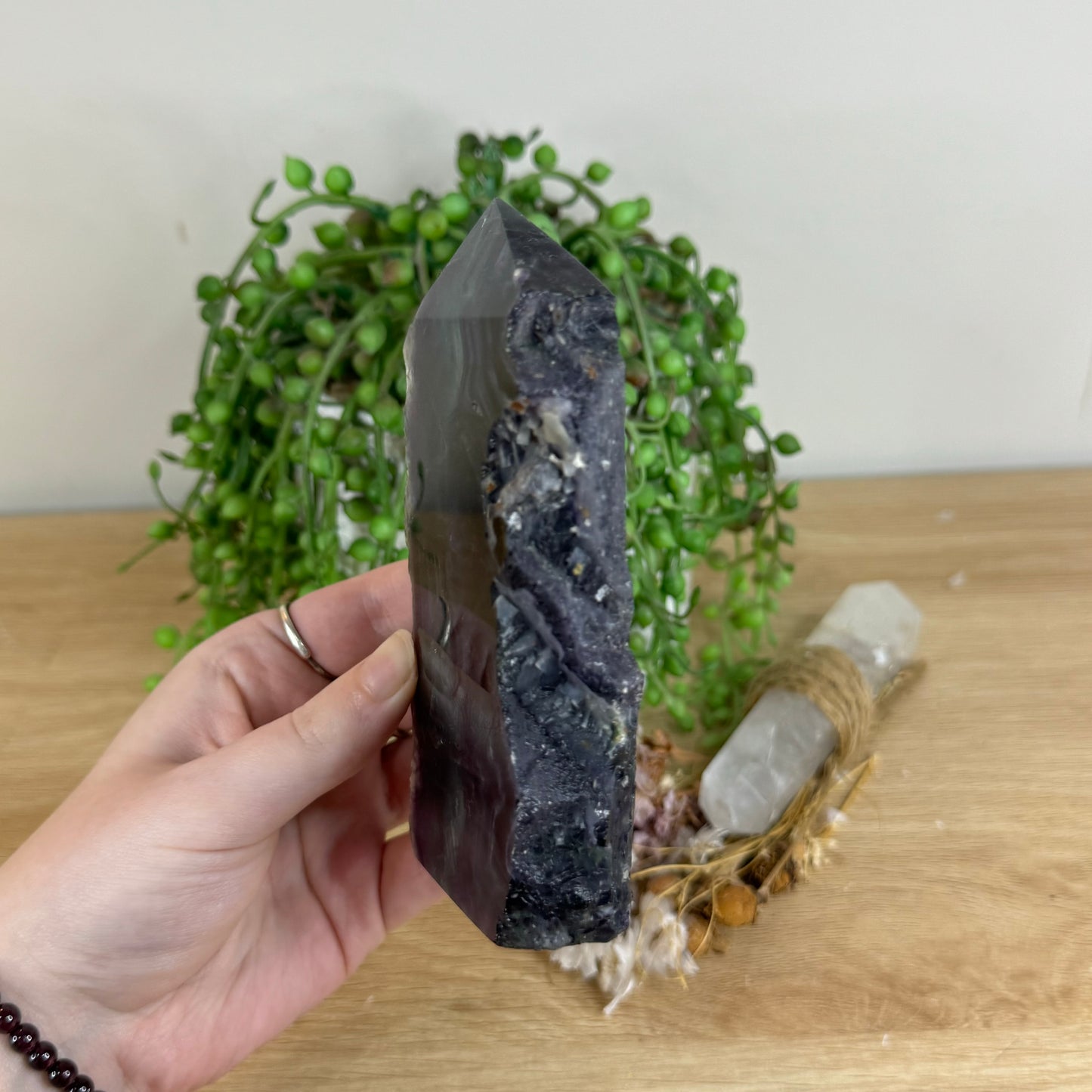 Rainbow Fluorite Slab Tower (Q416)