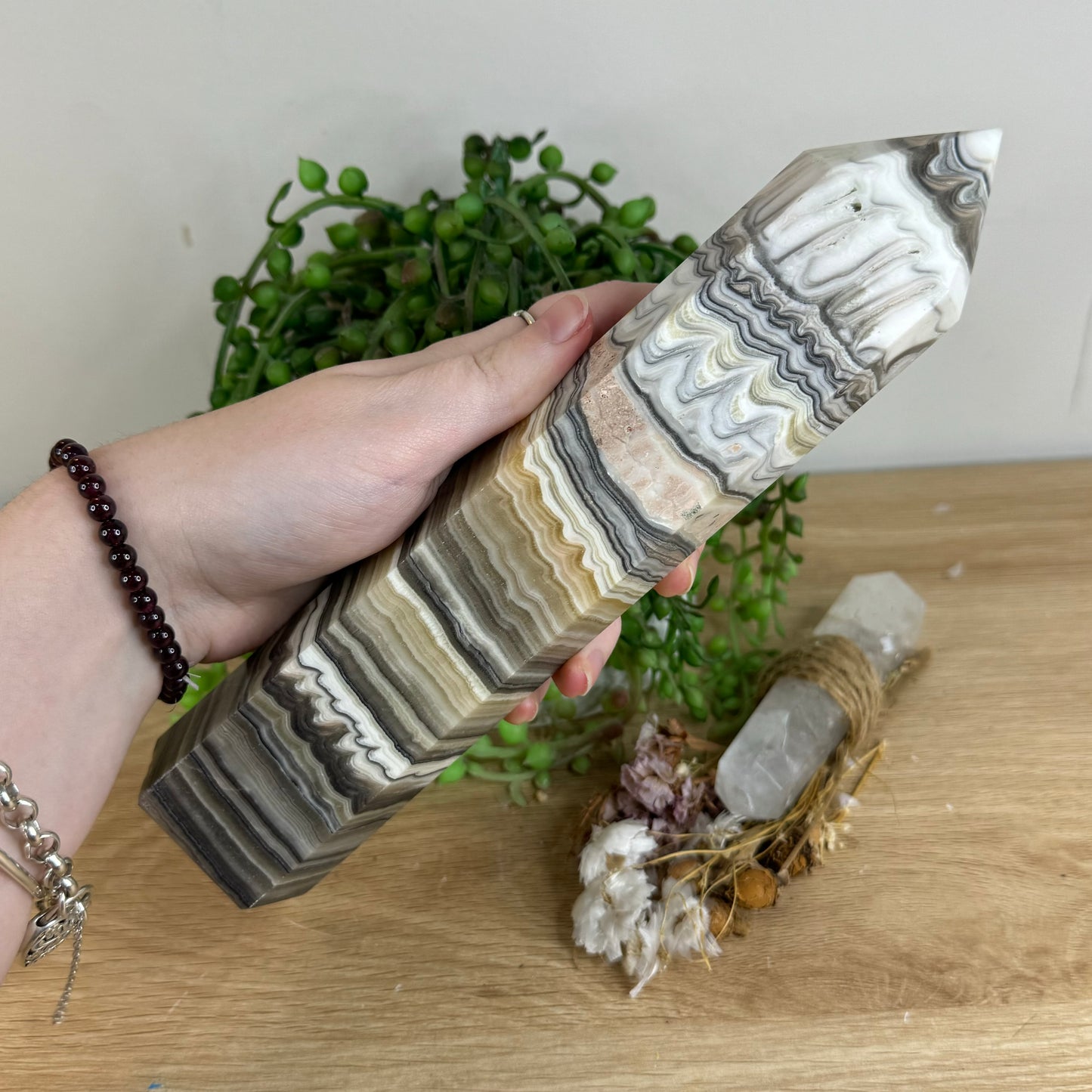 Chocolate Calcite Tower (Q585)