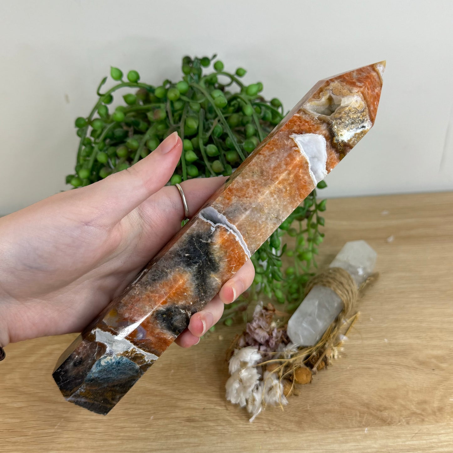 Sunstone / Blue Apatite Tower (Q417)